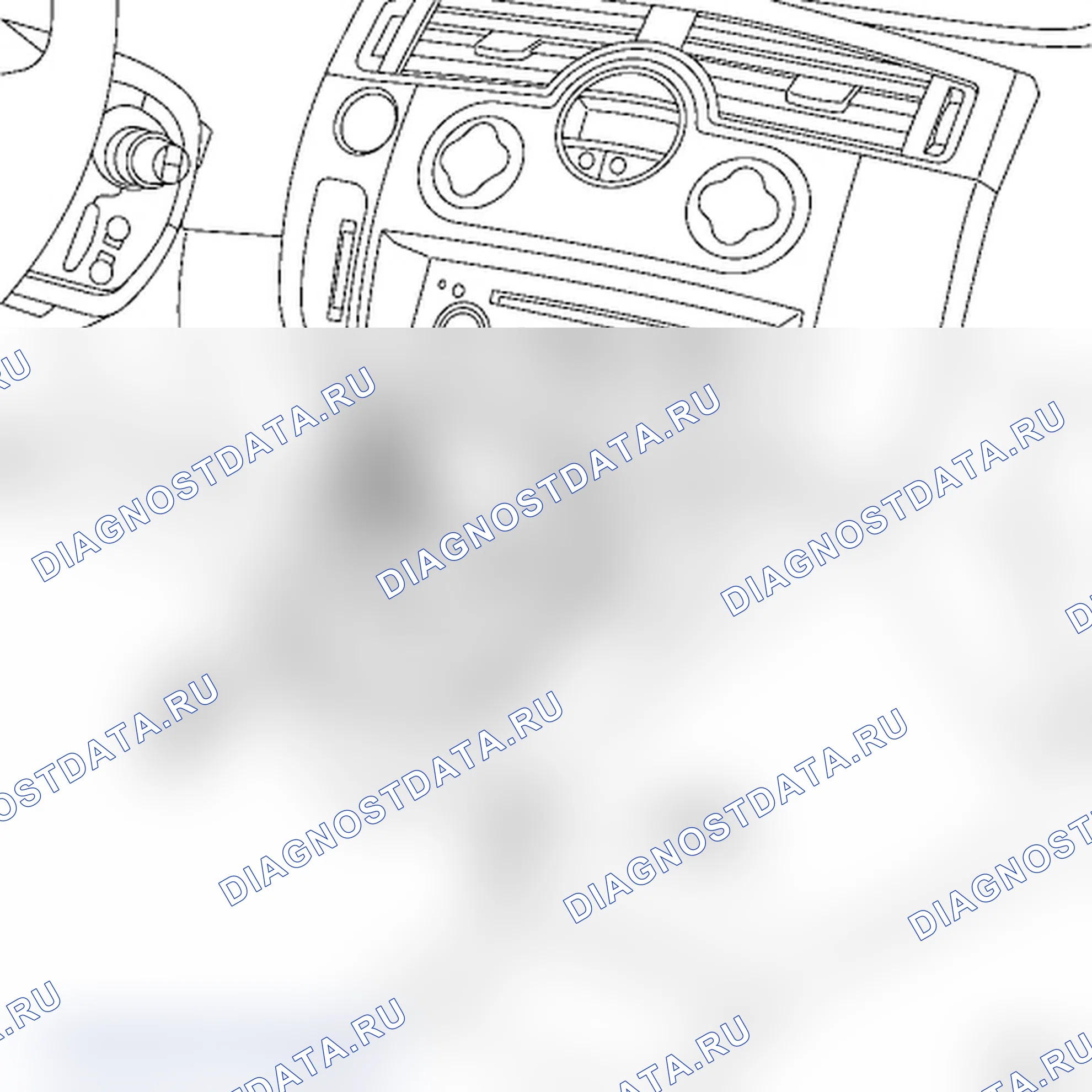 Передний коврик центрального пола — Минивэн. Renault Scenic II