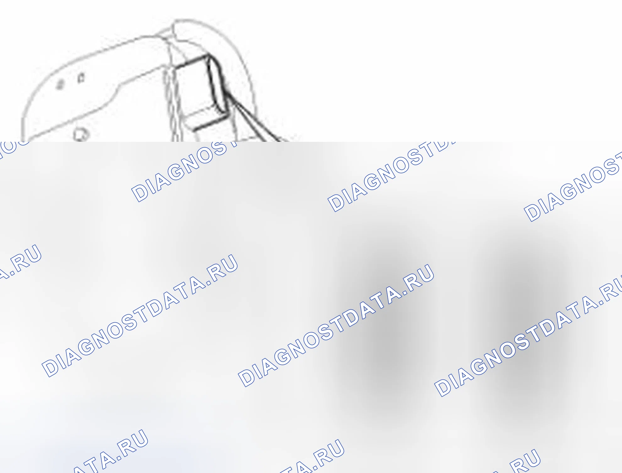 Рис. 136: Привод блокировки задней двери. Hyundai Tucson II