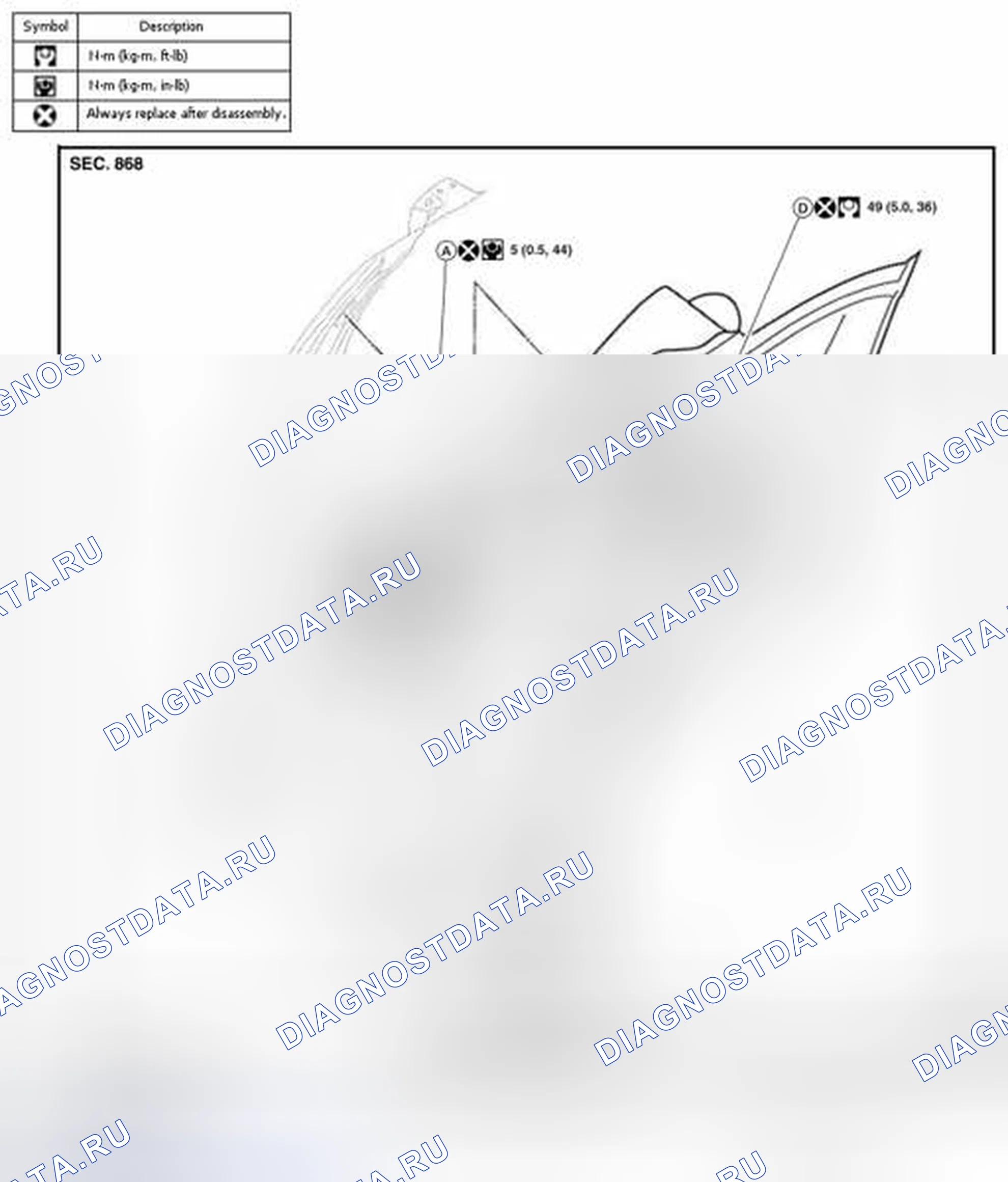 Рис. 6: Разнесенный вид. Nissan Altima L33
