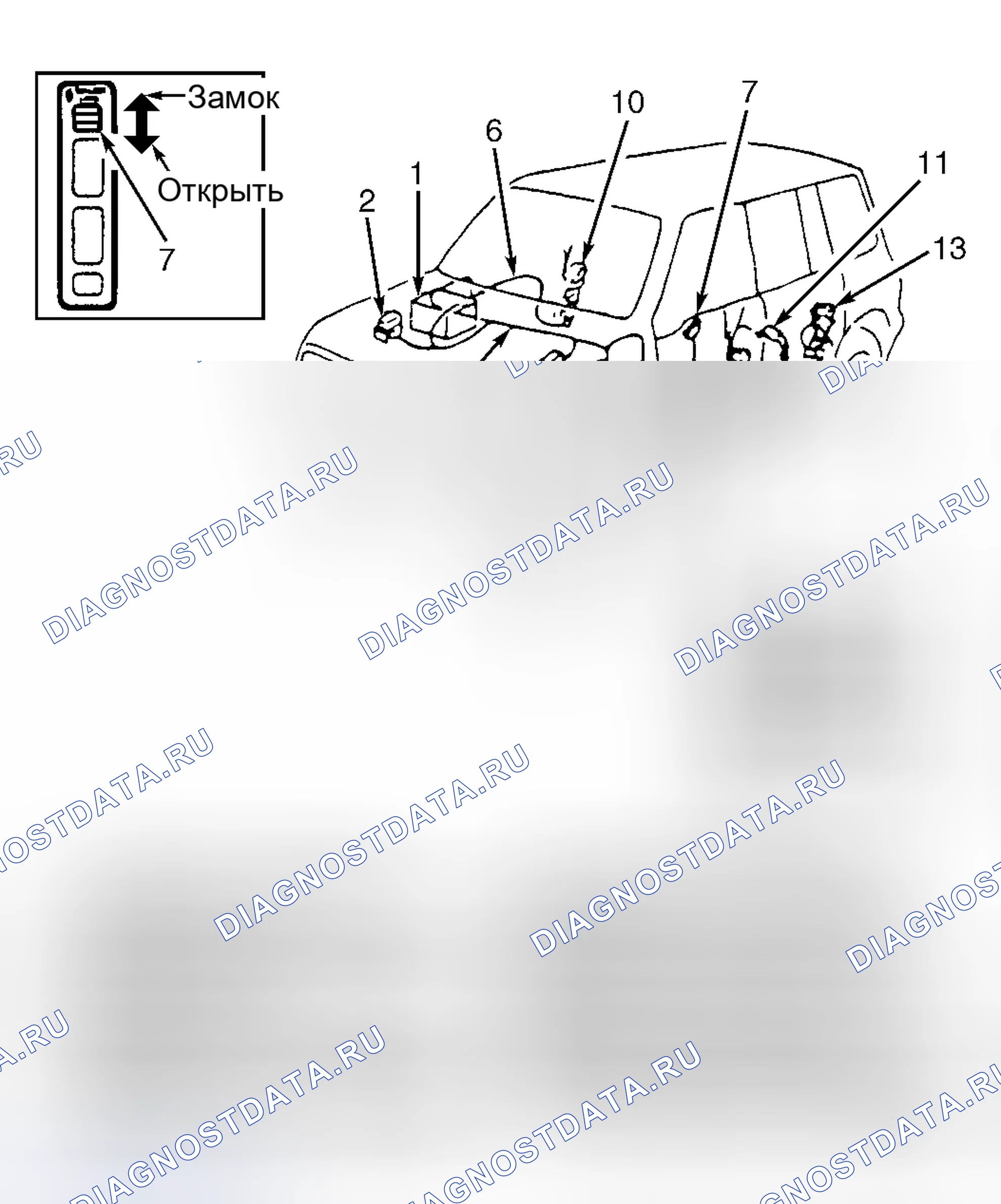 Рис. 3: РАСПОЛОЖЕНИЕ КОМПОНЕНТОВ. Suzuki X-90 I