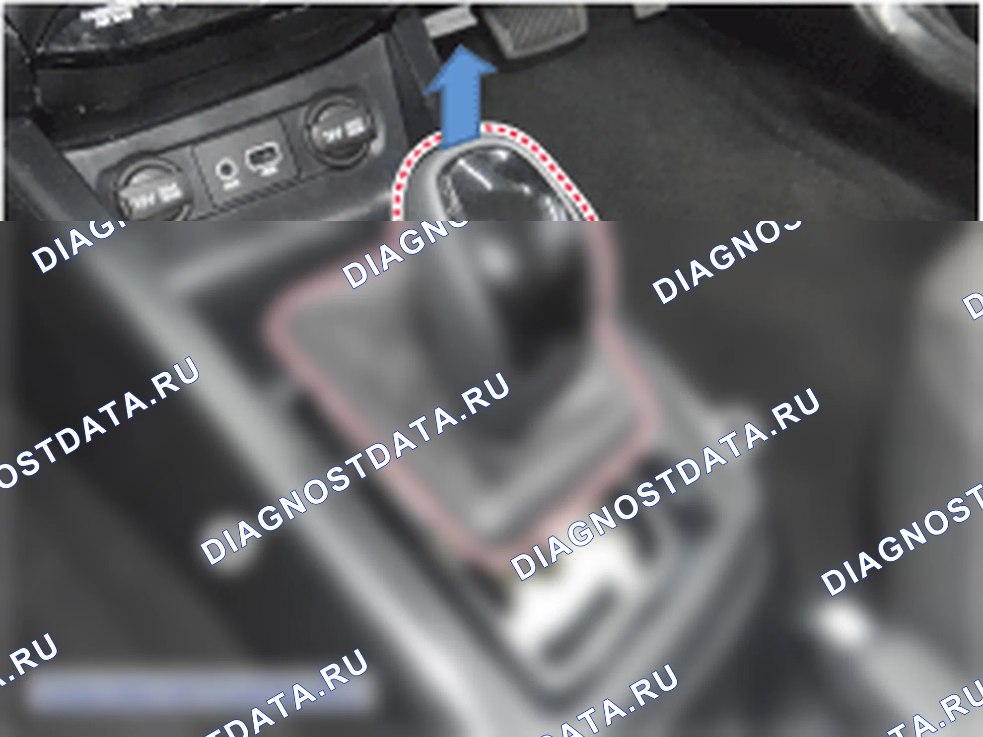 Снятие рычага переключения передач. Hyundai i20 GB