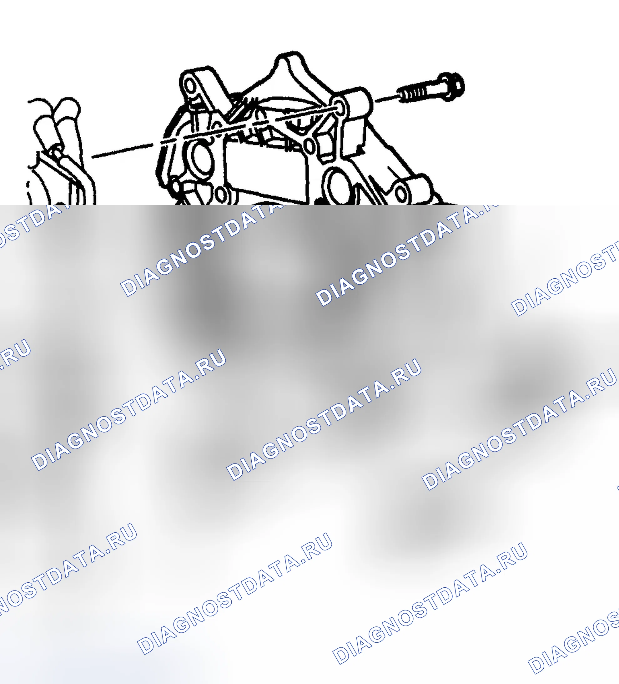 Рис. 1104: Установка корпуса маховика двигателя. Chevrolet Silverado 2500 