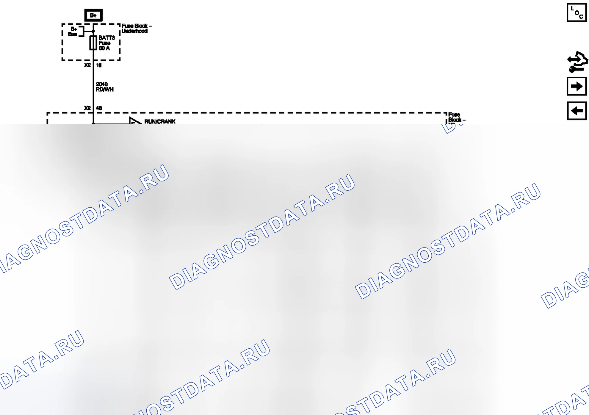 Рис. 44: BATT3, DRV Pwr Wndw, ключ CAPTURE, OSRVM, PASS Pwr Wndw и предохранители S / люк крыши. Chevrolet Captiva I рестайлинг