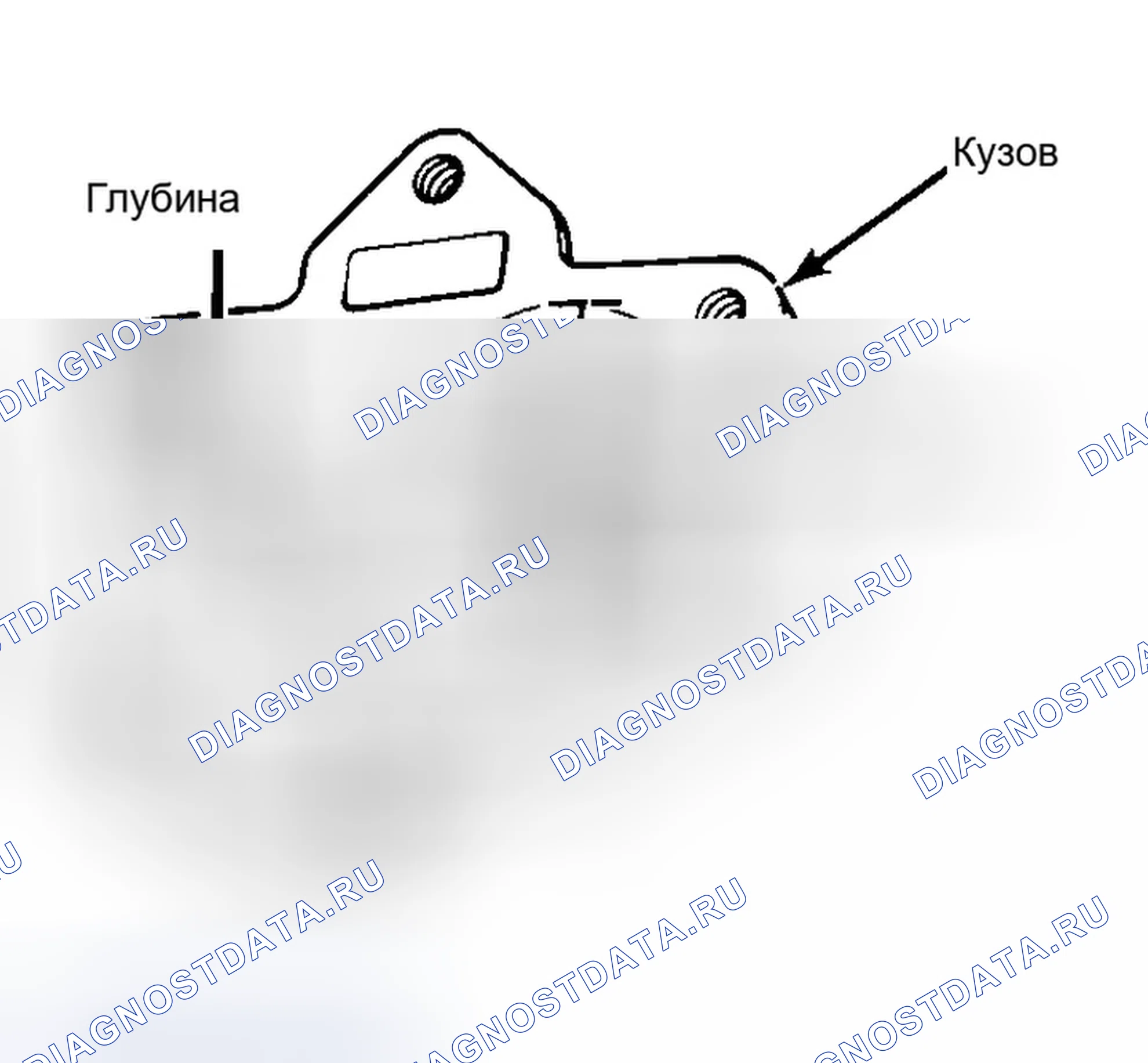 Рис. 35: Измерение полости редуктора масляного насоса. Chrysler Pacifica CS