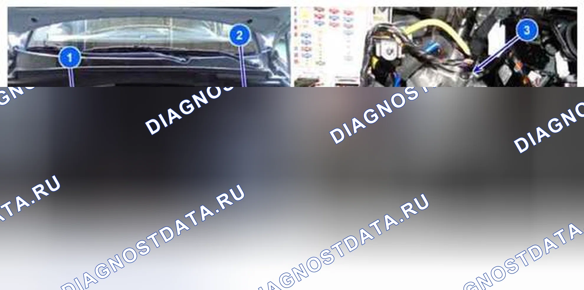 Рис. 16: Расположение компонентов. Hyundai Santa Fe III