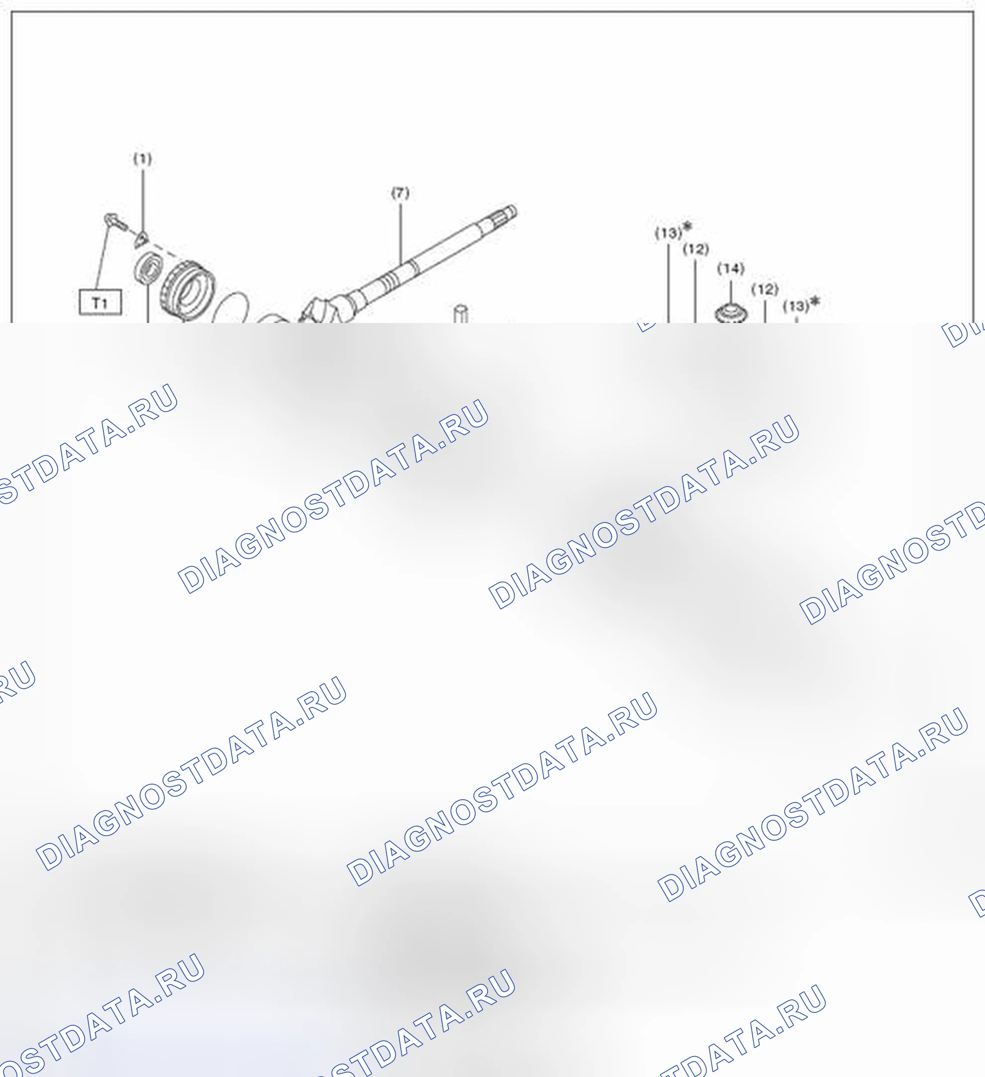Рис. 186: ДИФФЕРЕНЦИАЛ. Subaru Outback BR рестайлинг