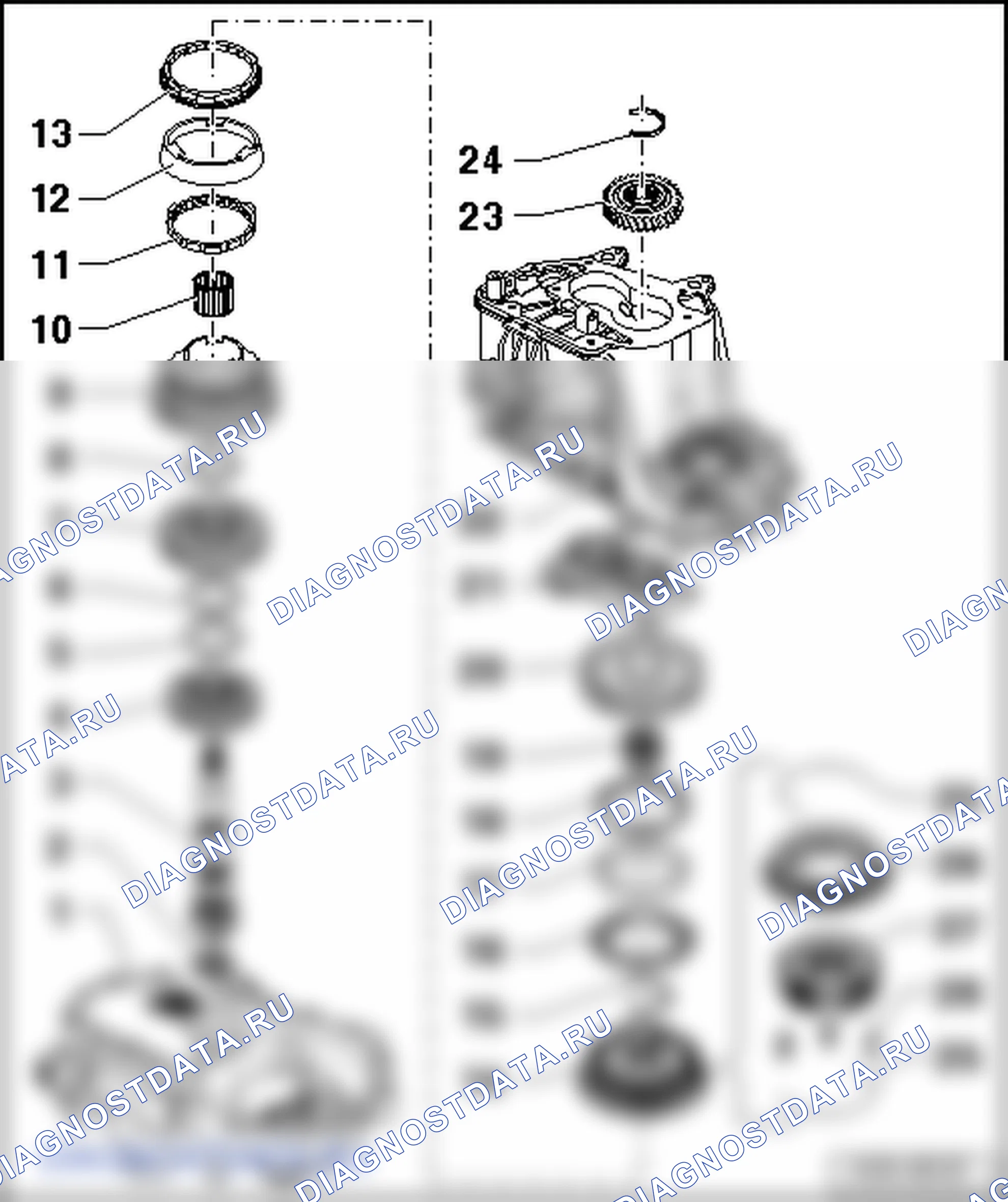Вторичный вал (5-ступ.-мех.КПП 0АF). Volkswagen Golf Mk5