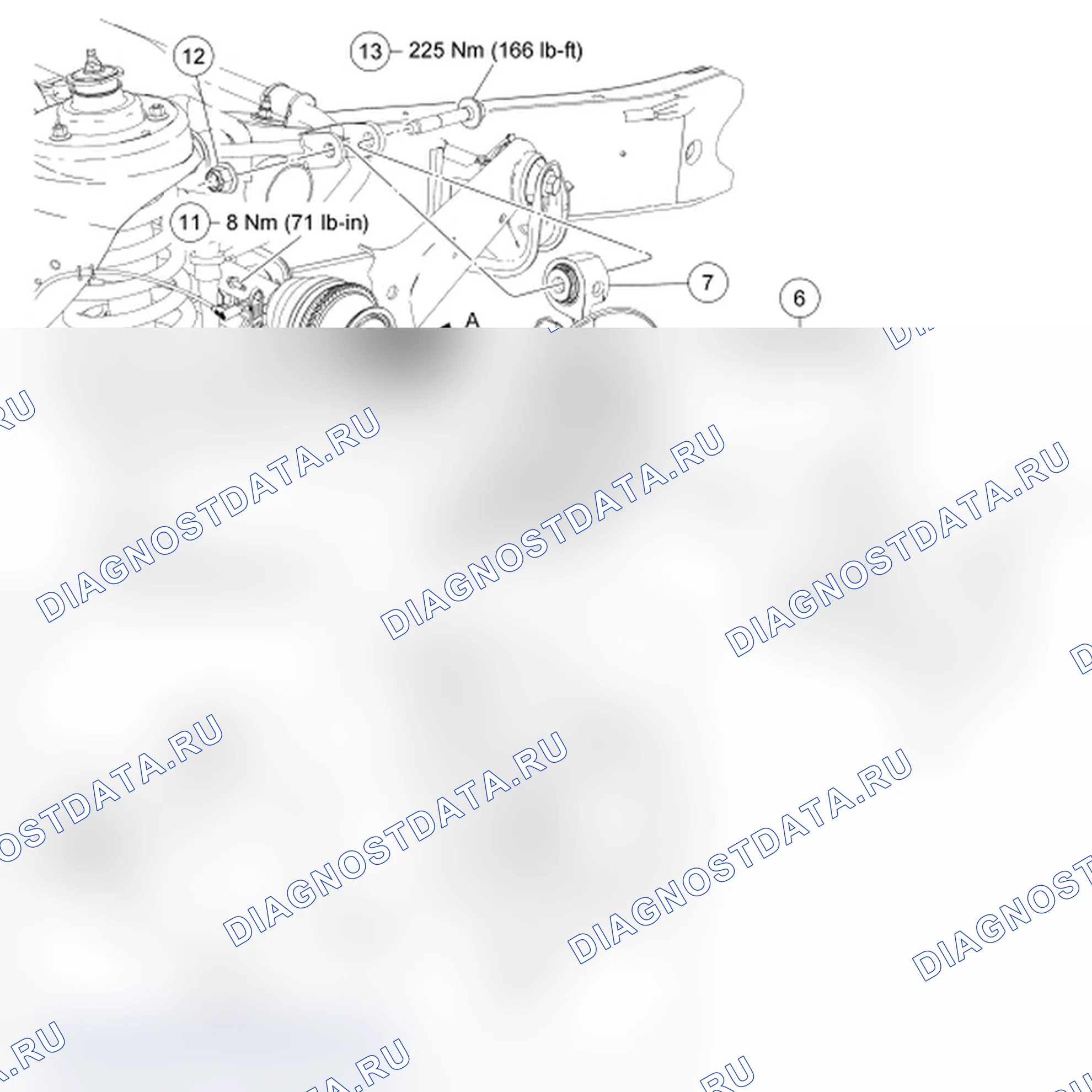Рис. 13: Поворотный кулак. Ford Explorer Sport Trac II