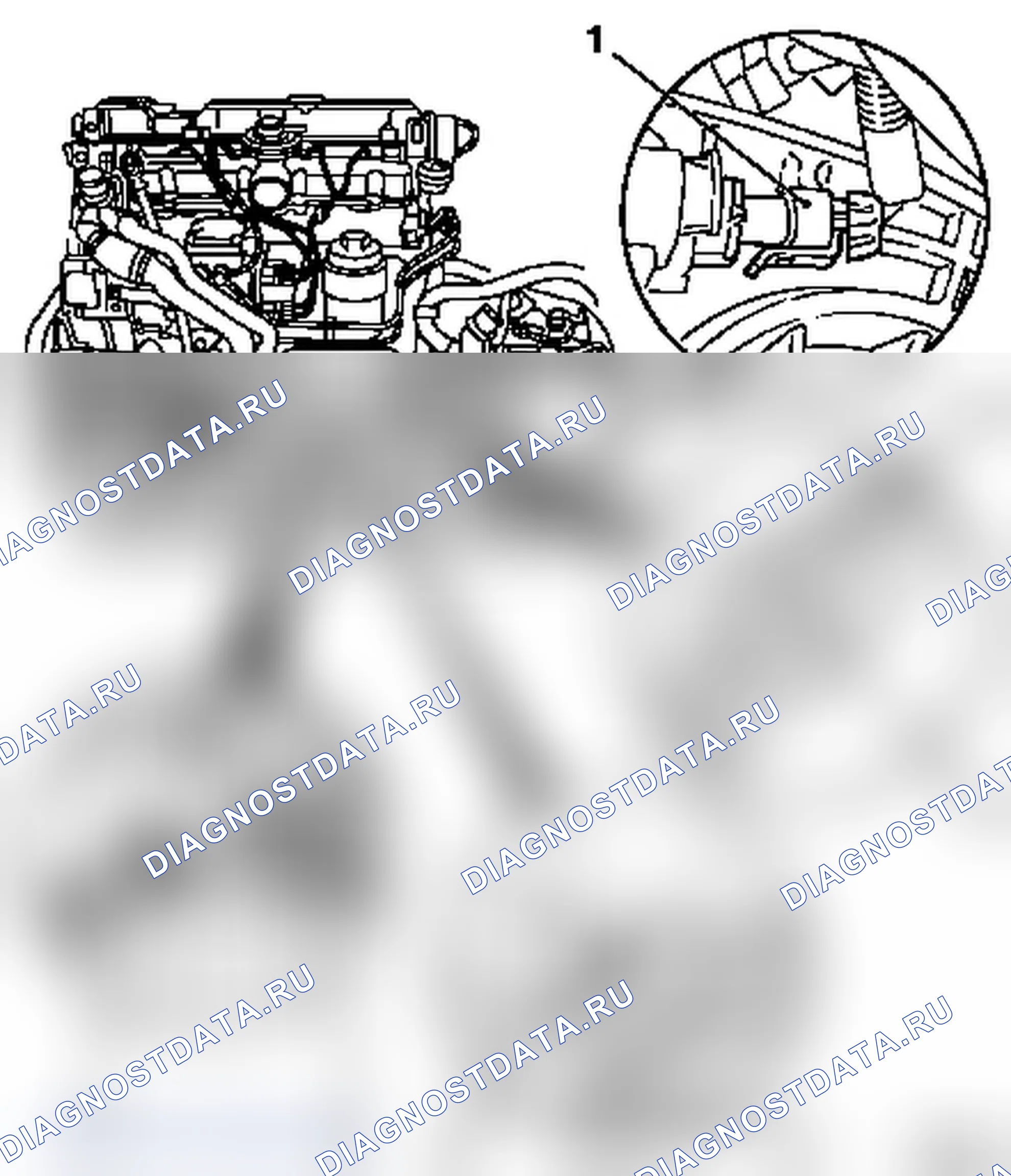 Снять и установить двигатель (X 20 DTL, Y 20 DTH до ГВ 2003). Opel Zafira A рестайлинг