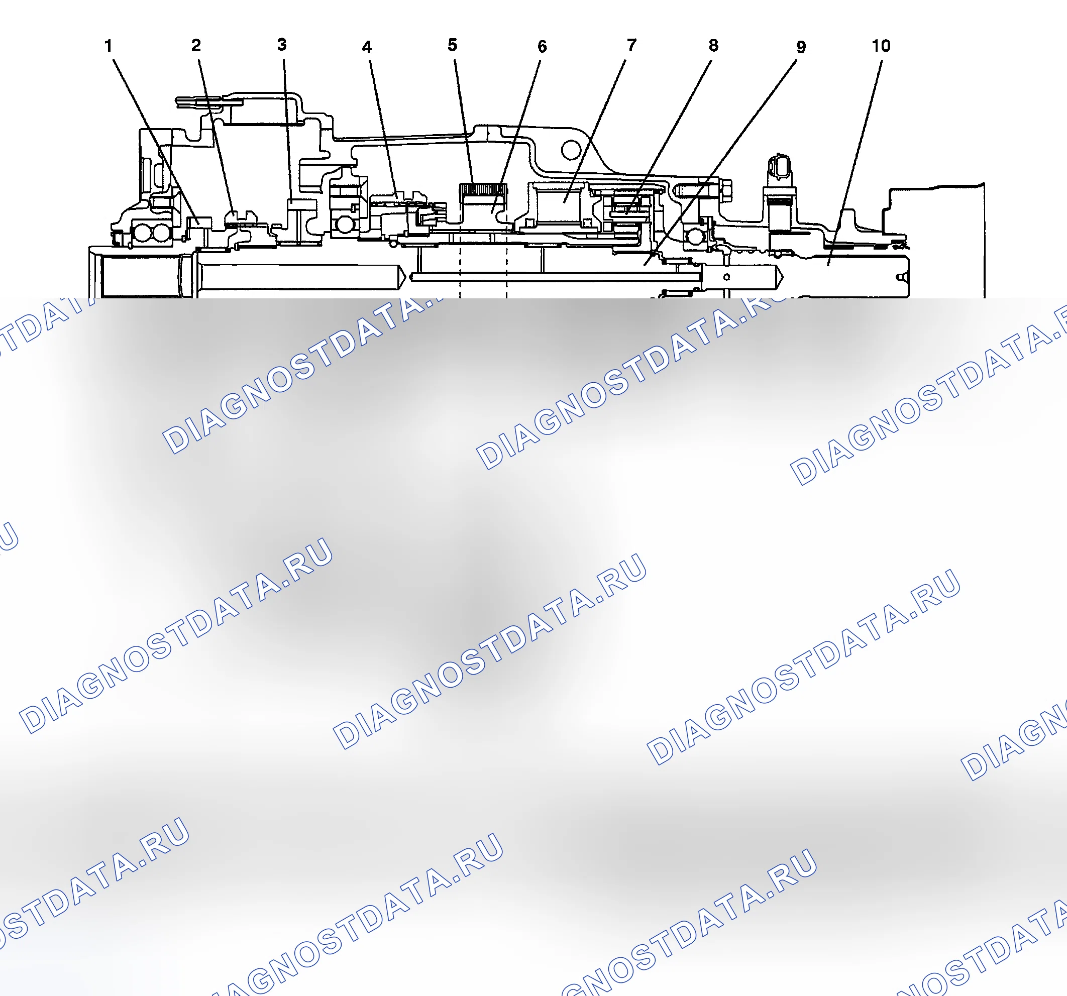 Рис. 67: РАЗРЕЗ < TRANSFER-SUPER SELECT 4WD >. Mitsubishi Montero III
