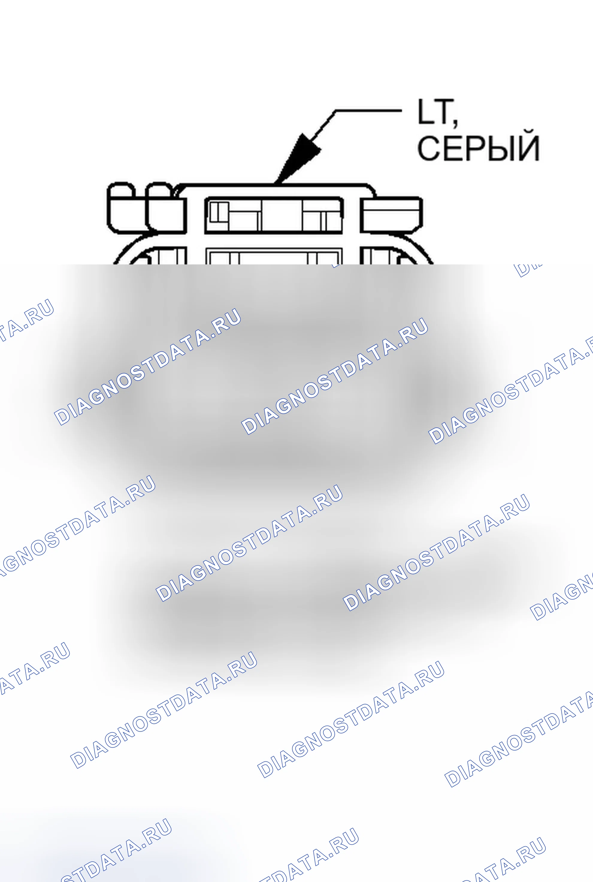 Рис. 119: Вид с торца левого переднего окна Express Motor (кроме основания). Dodge Magnum I