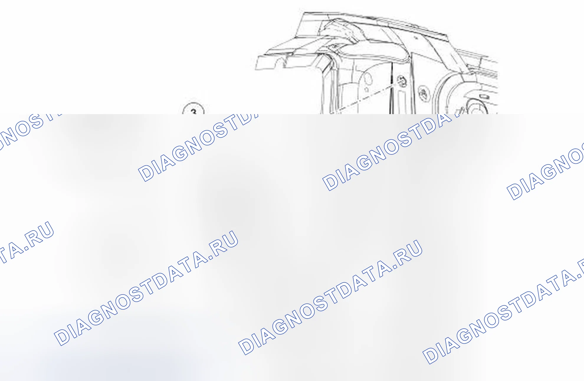 Рис. 16: Регулятор высоты плеч ремня безопасности. Ford Ranger II