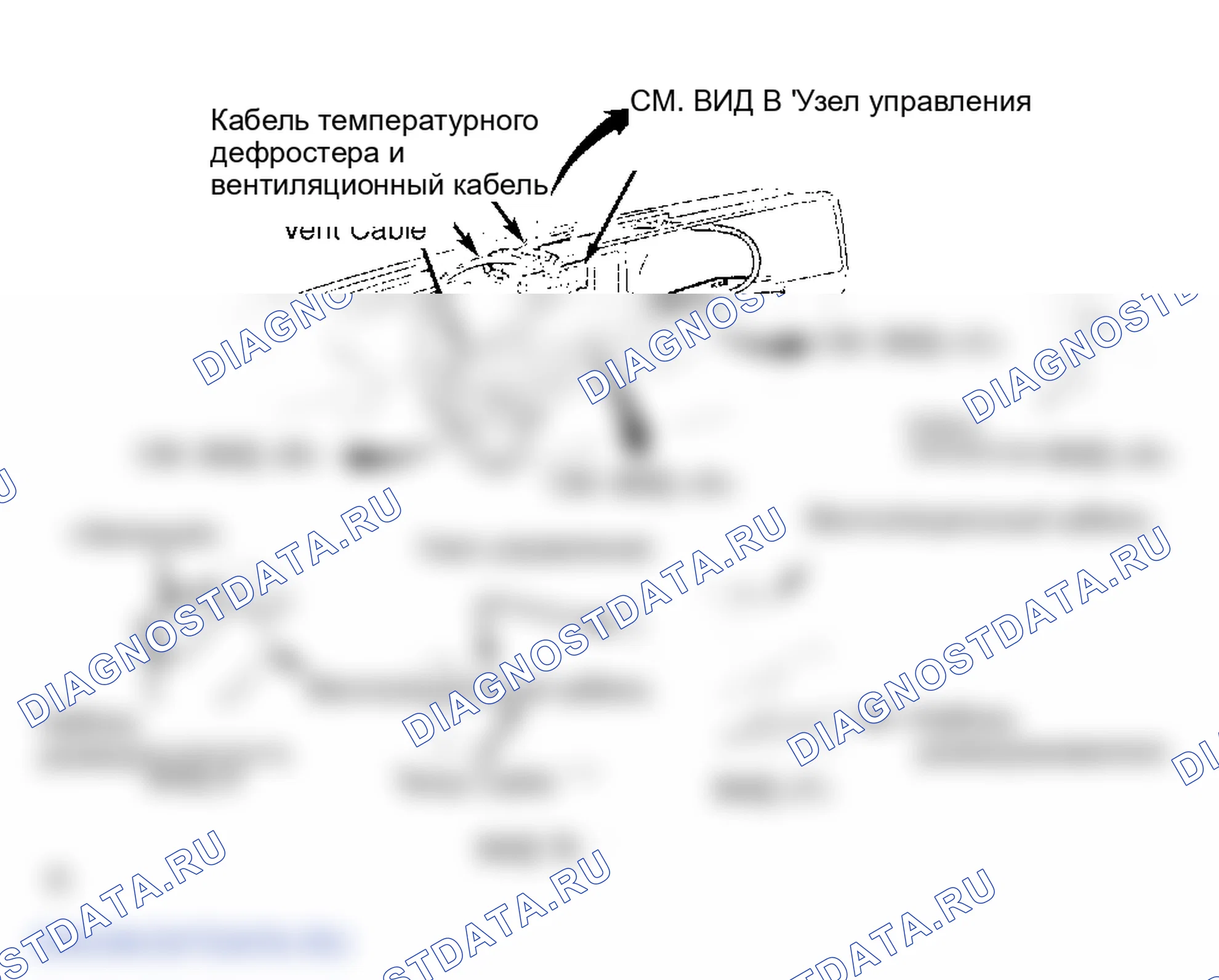 Рис. 2: Прокладка контрольного кабеля (дополнительные модели системы «S»). GMC S15 Pickup 