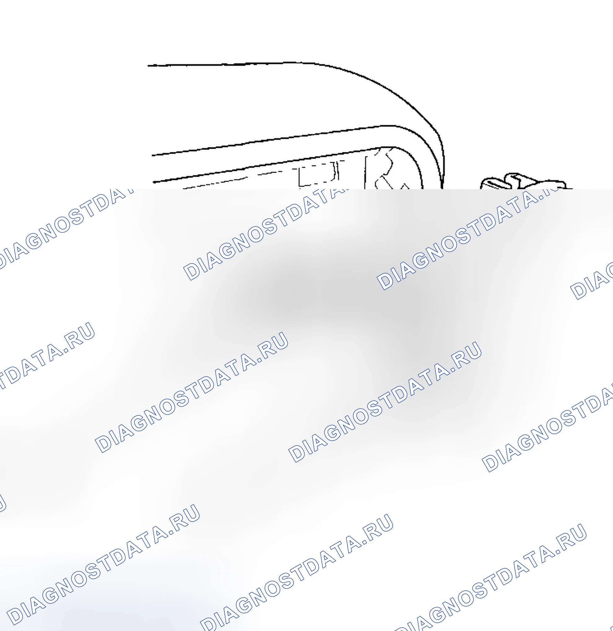 Рис. 23: Пряжка ремня безопасности. Honda Accord VII