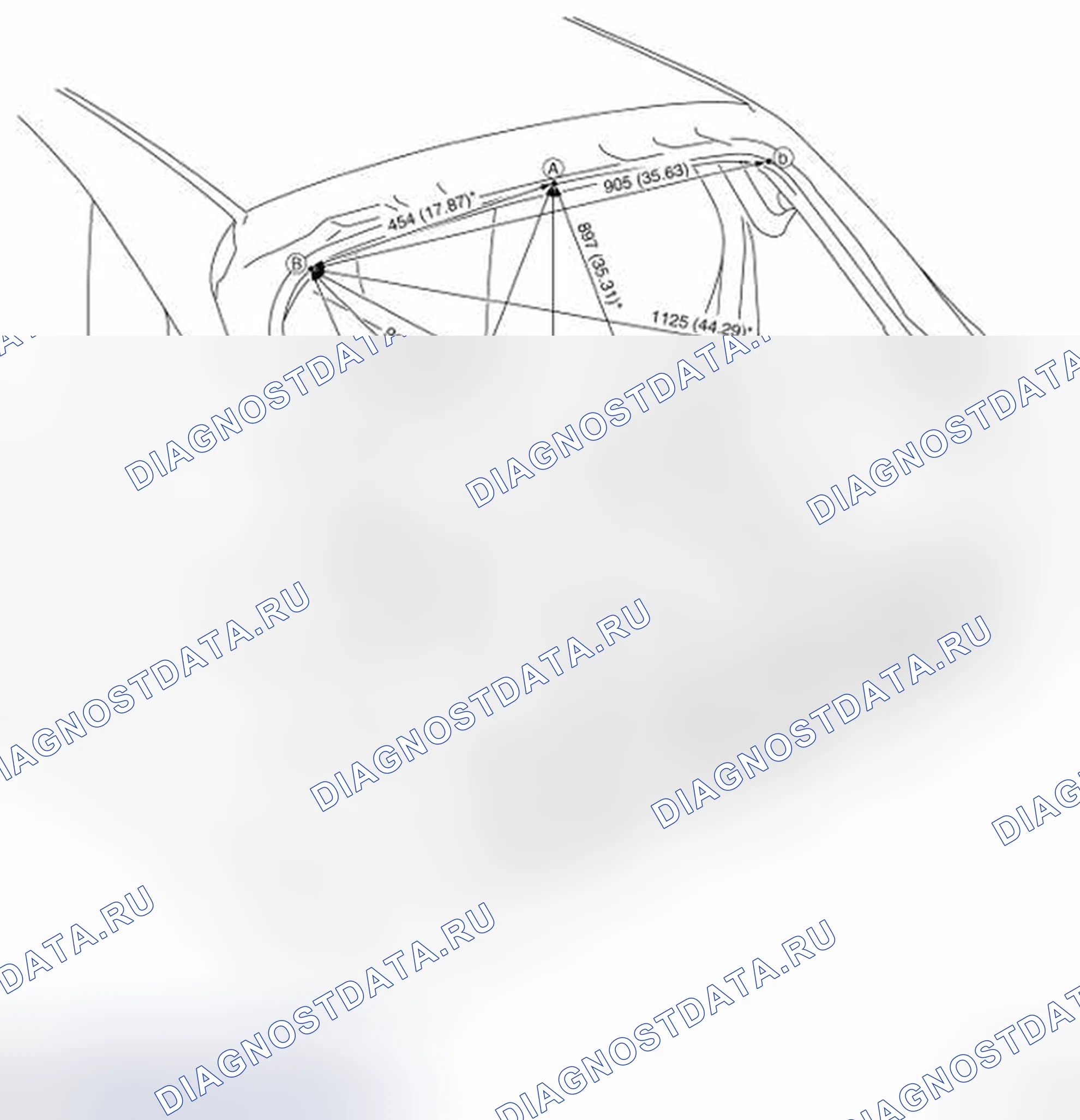 Рис. 276: ИЗМЕРЕНИЕ. Infiniti EX37 I