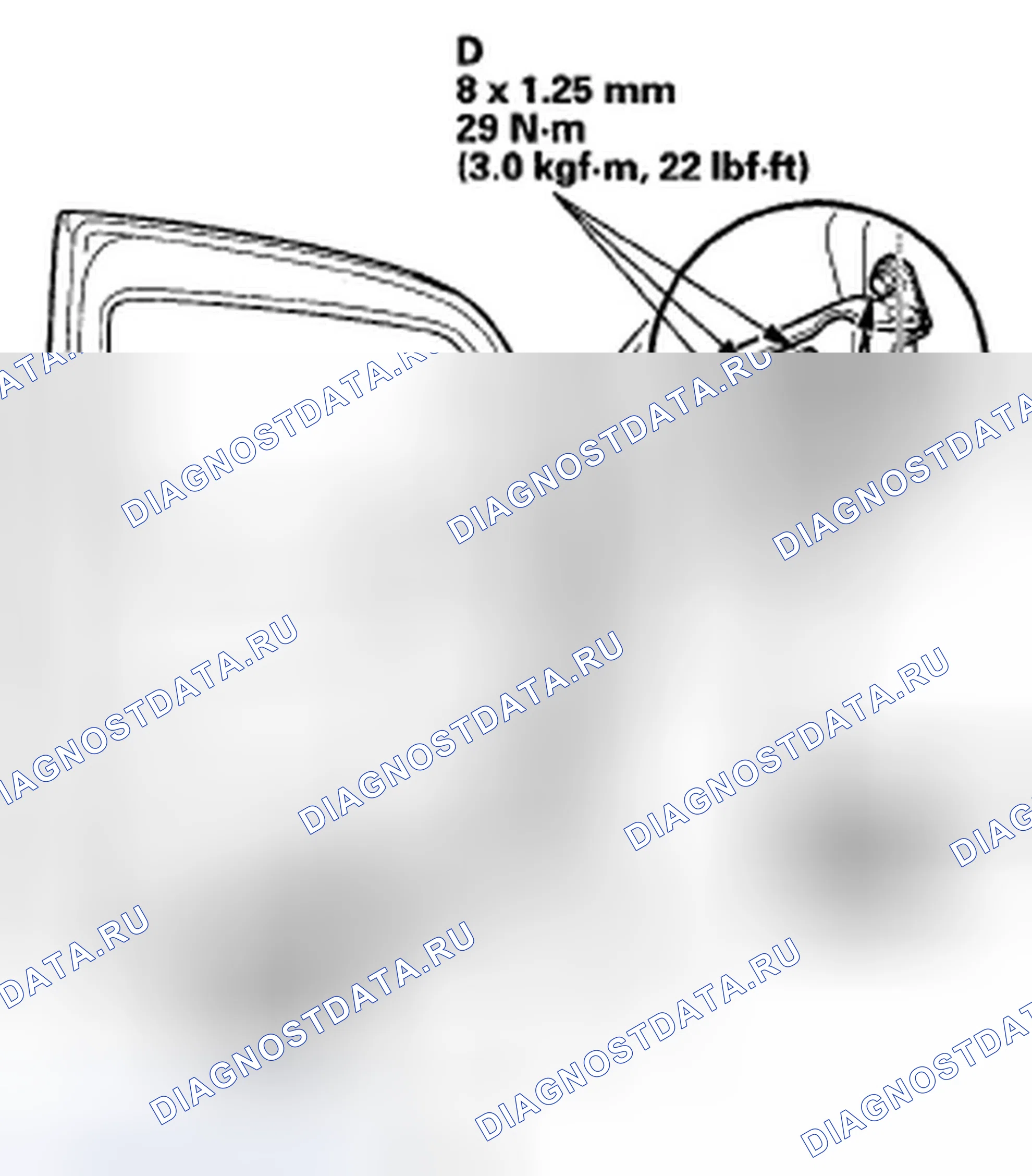 Рис. 12: Регулировка положения передней двери. Honda Element YH2 рестайлинг