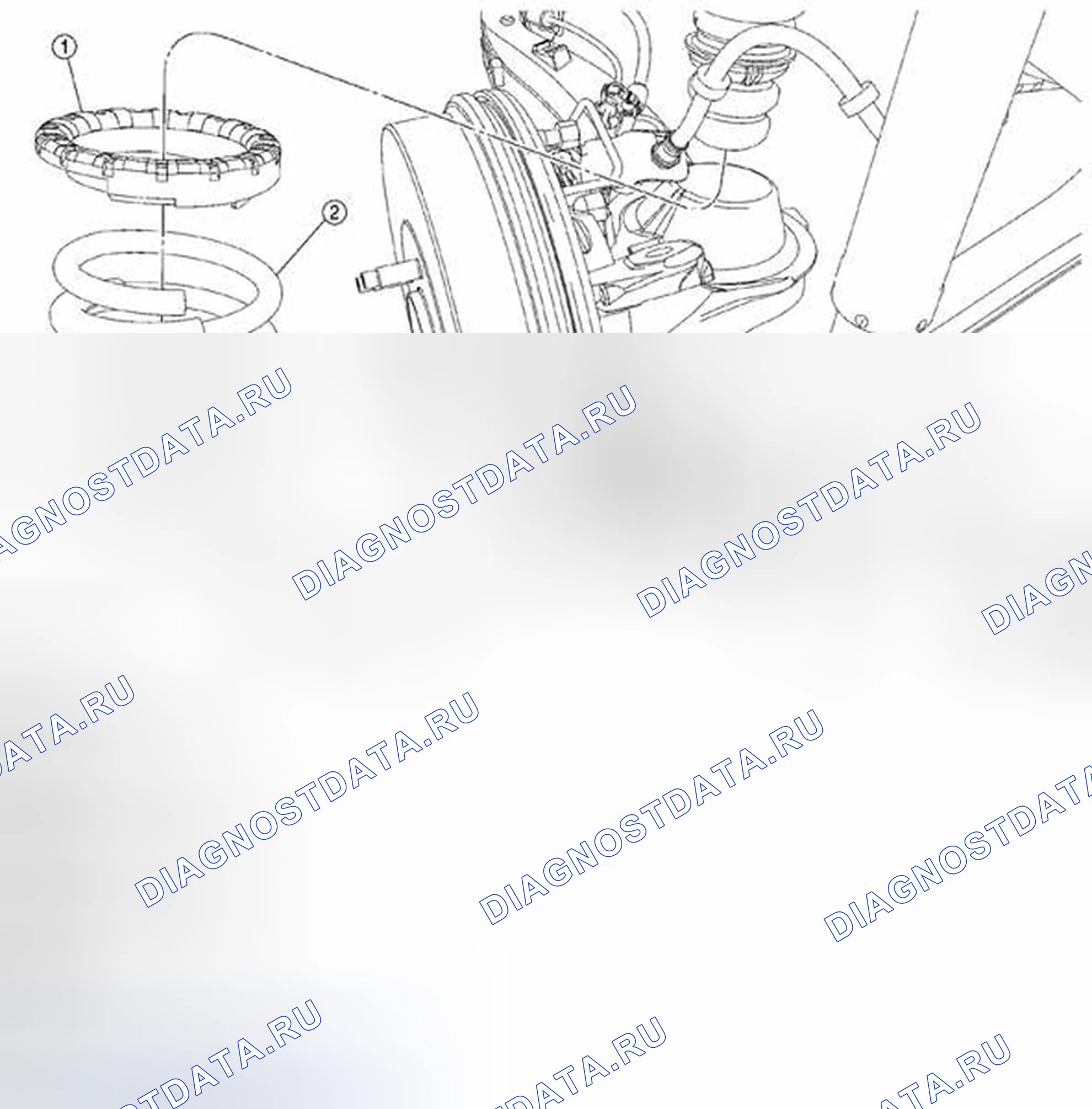 Рис. 37: СНЯТИЕ / УСТАНОВКА ПРУЖИНЫ. Mazda Tribute II