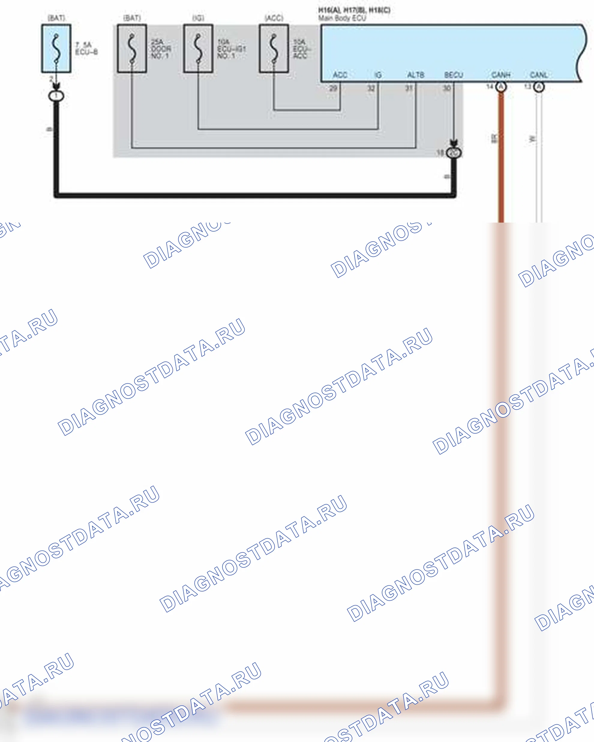 Рис. 297: Комбинированный расходомер - электросхема (7 из 8). Lexus LFA I