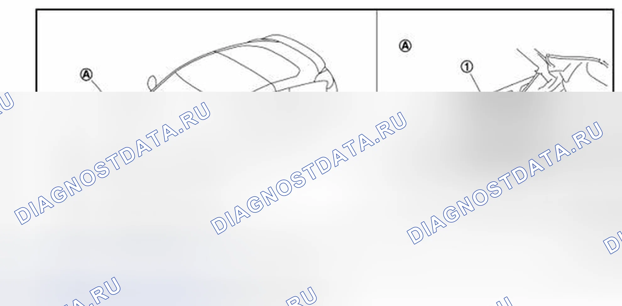 Рис. 99: Расположение компонентов. Honda MDX I