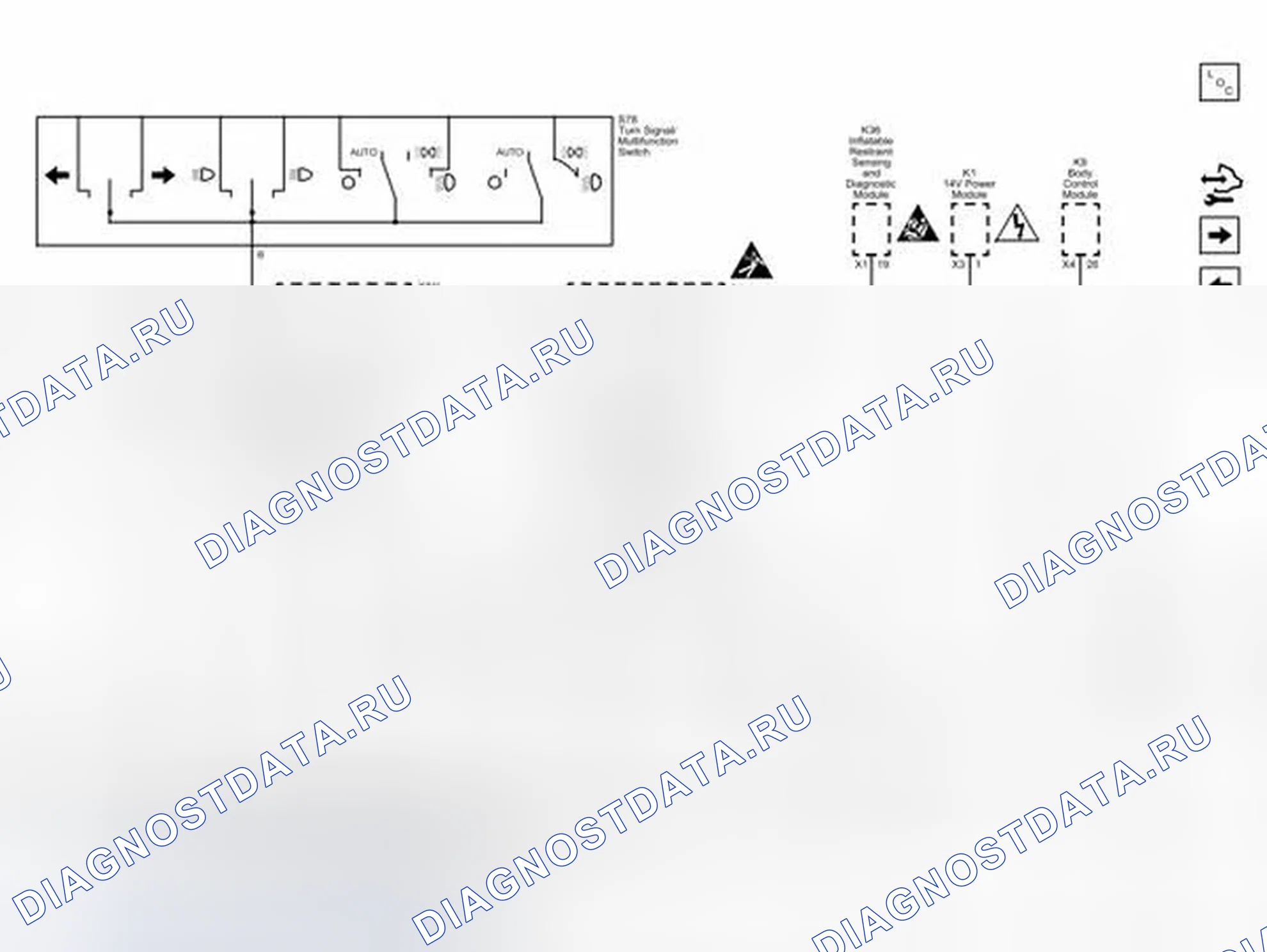 Рис. 189: G201, G203, G205, G304, G340, G341, G401 и G404. Cadillac ELR I