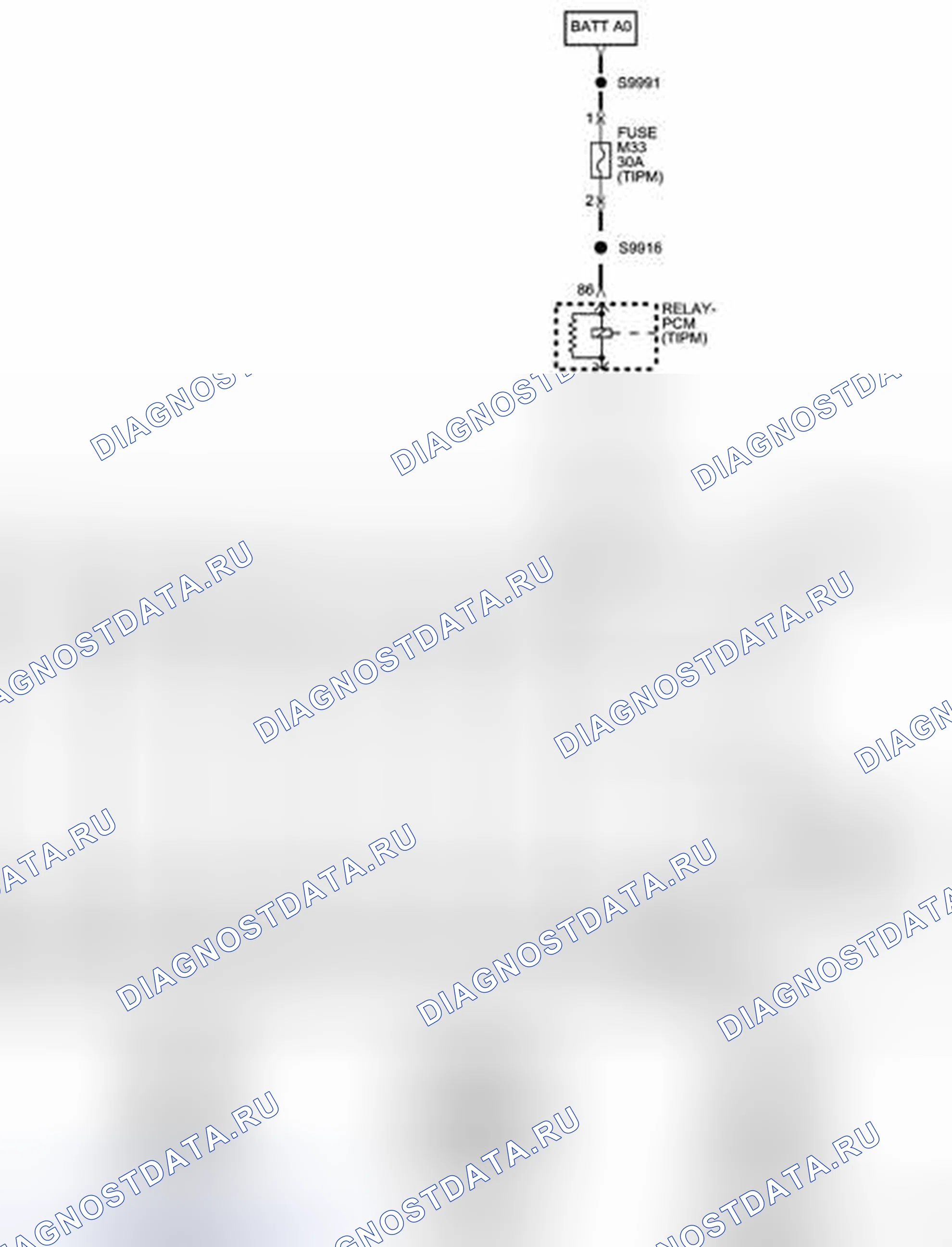 Рис. 755: Принципиальная схема. Chrysler Town & Country V
