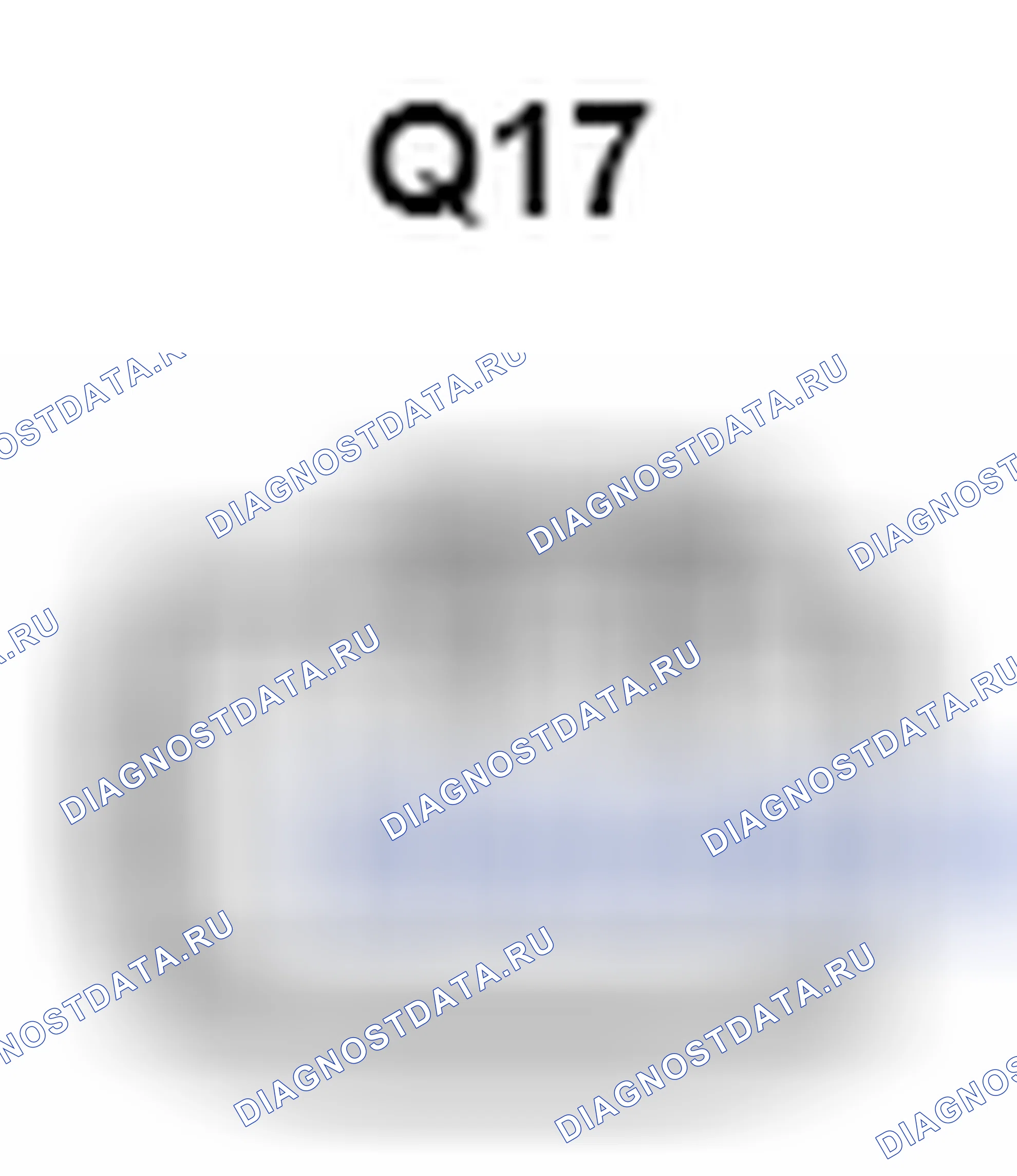 Рис. 631: Вид с торца разъема узла инвертора напряжения (Q17). Lexus GX J150