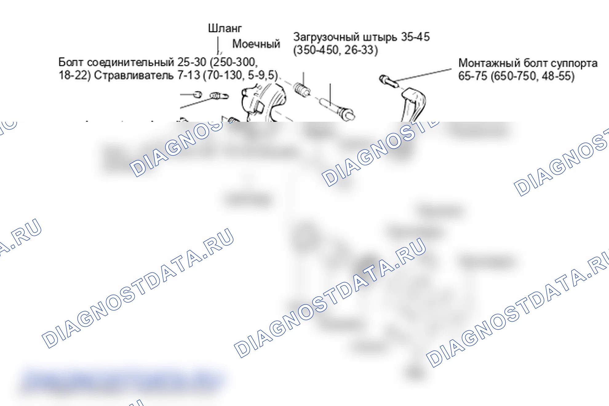 Детали переднего дискового тормоза. Hyundai Accent LC
