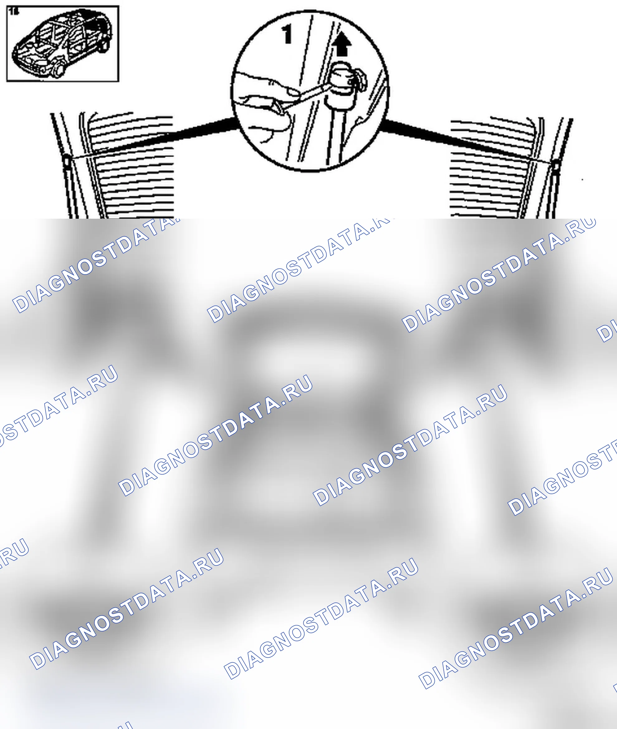 Демонтаж и монтаж задней откидной двери - модели F 08, F 08 & W5L, F 68. Opel Corsa C