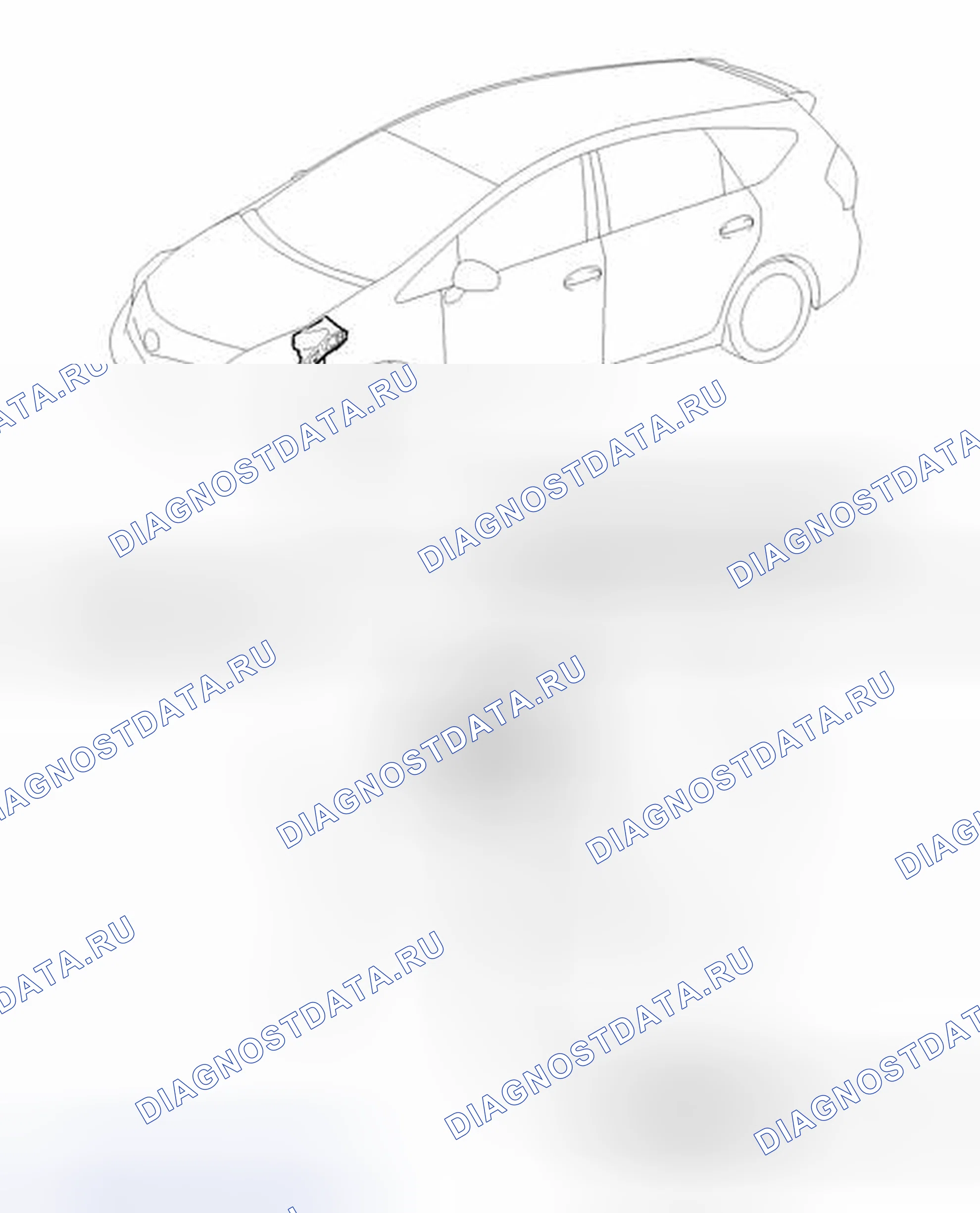 Рис. 50: ИЛЛЮСТРАЦИЯ. Toyota Prius V I