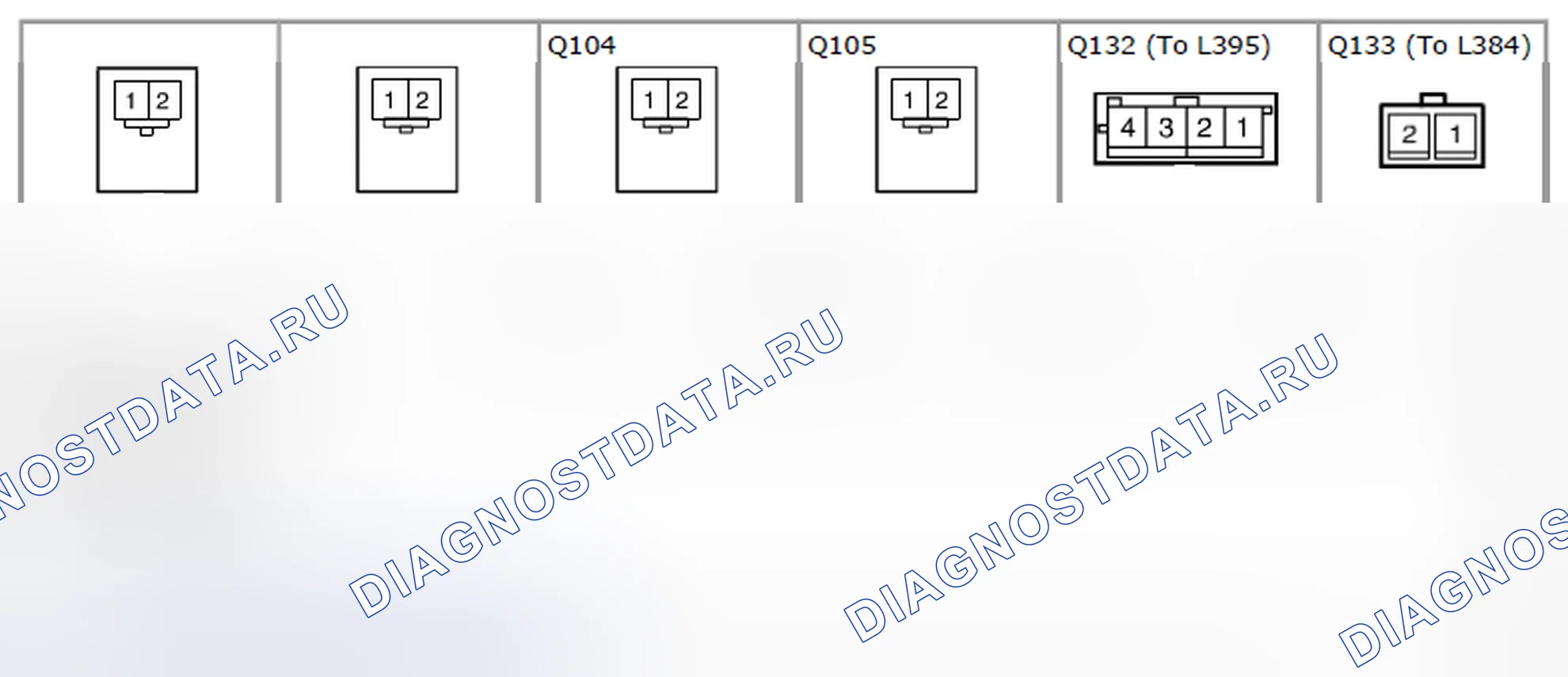 Рис. 119: Разъем Q (10ch, 12ch). Suzuki SX4 I рестайлинг