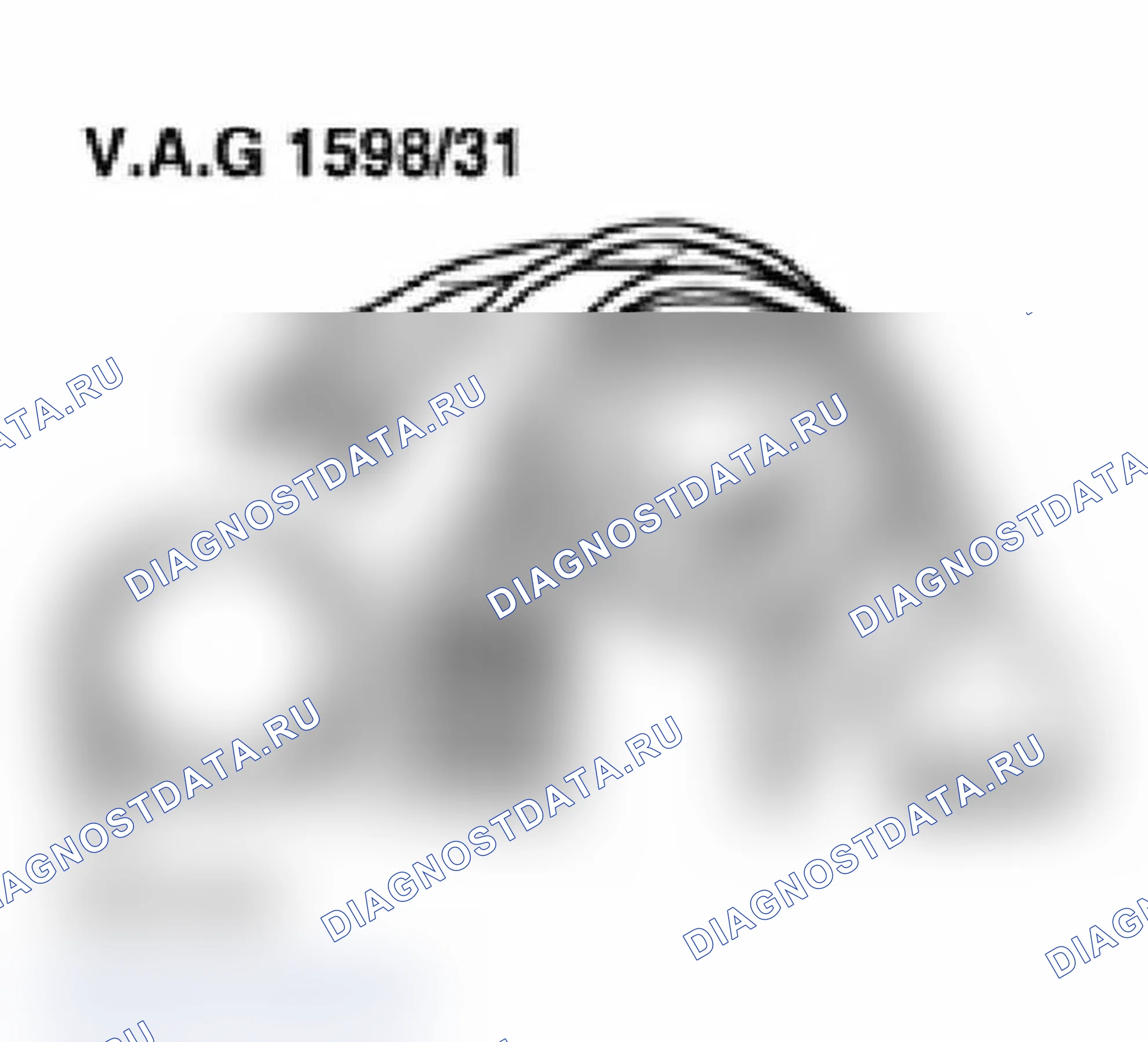 Рис. 333: Проверка проводки и компонентов с помощью испытательной коробки VAG1598/31. Audi A6 C5 рестайлинг