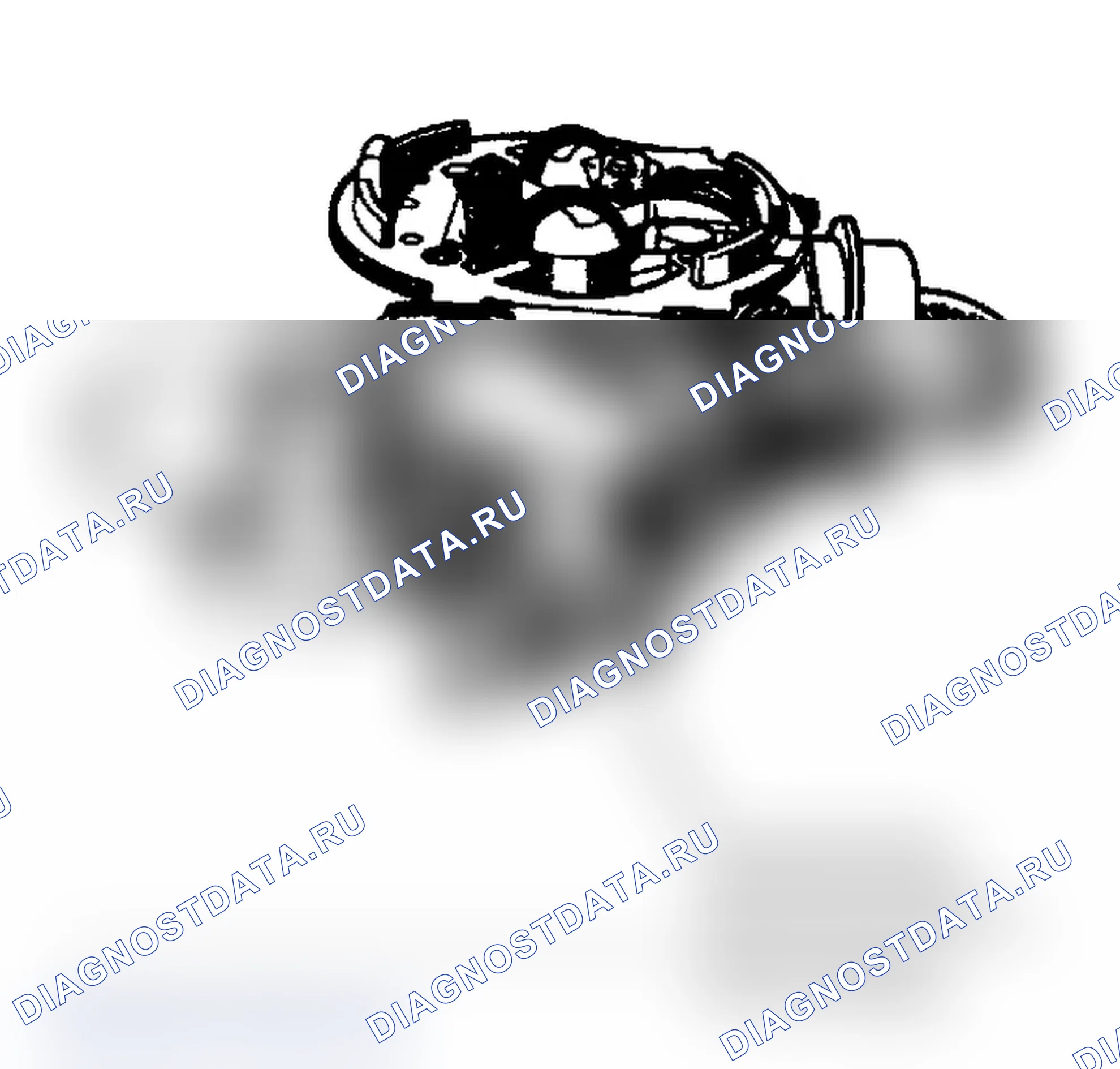 Рис. 339: DR26 - Вид двигателя регулятор оборотов холостого хода. Dodge Dakota Shelby 