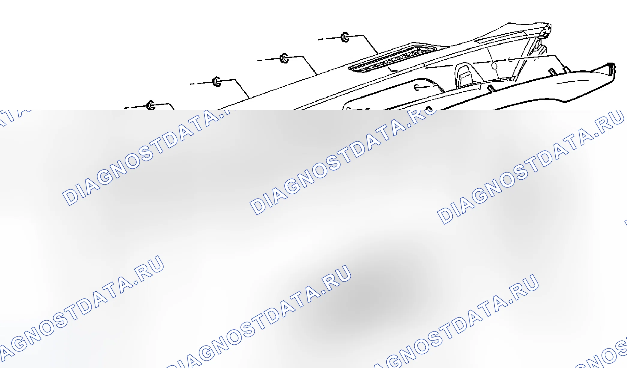 Рис. 67: Замена панели Applique Trim. Cadillac DTS I