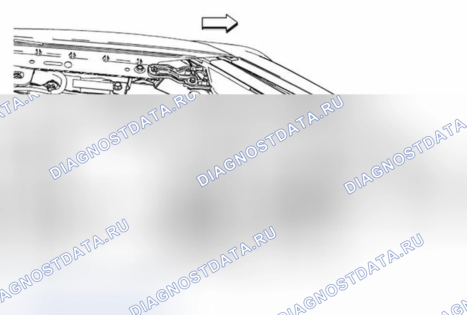 Рис. 36: Замена лампы сигнализации парковки и поворота (левая рука). Buick Encore I