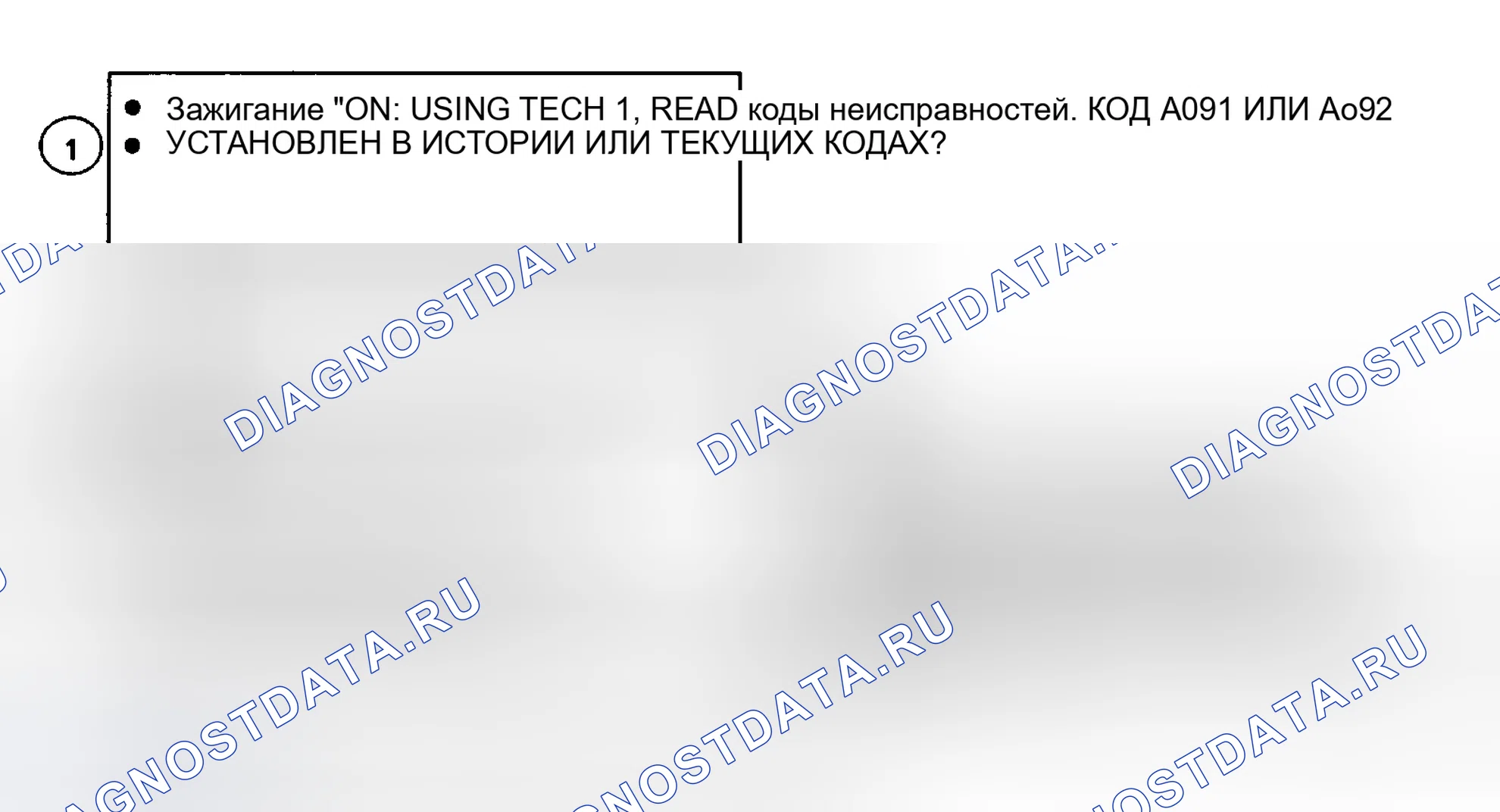 Рис. 86: Код A093 и код A091 или A092, блок-схема, установка в последнем или текущем цикле зажигания. Pontiac Trans Sport I
