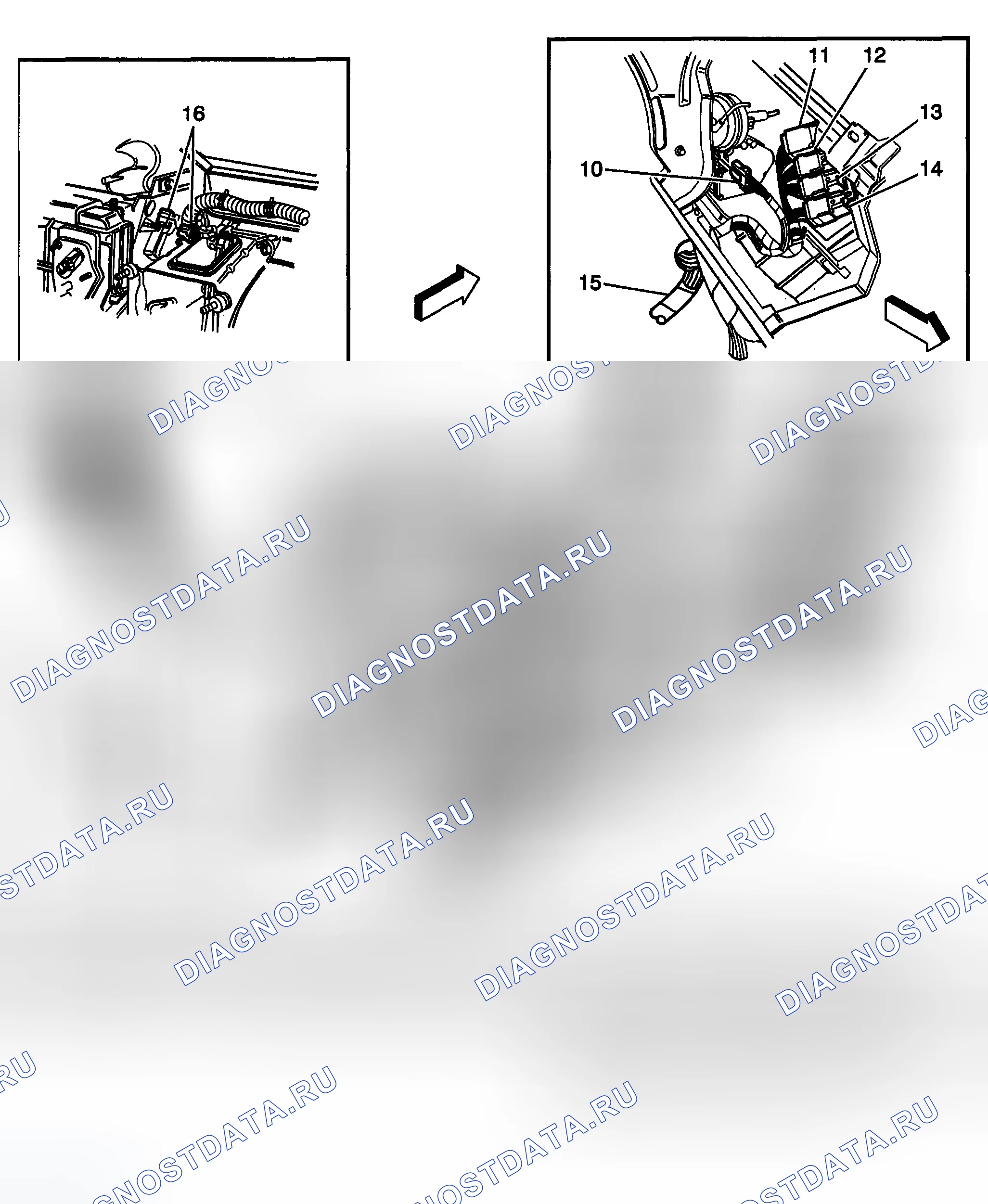 Рис. 8: Виды компонентов задней части кузова. Buick Century VI