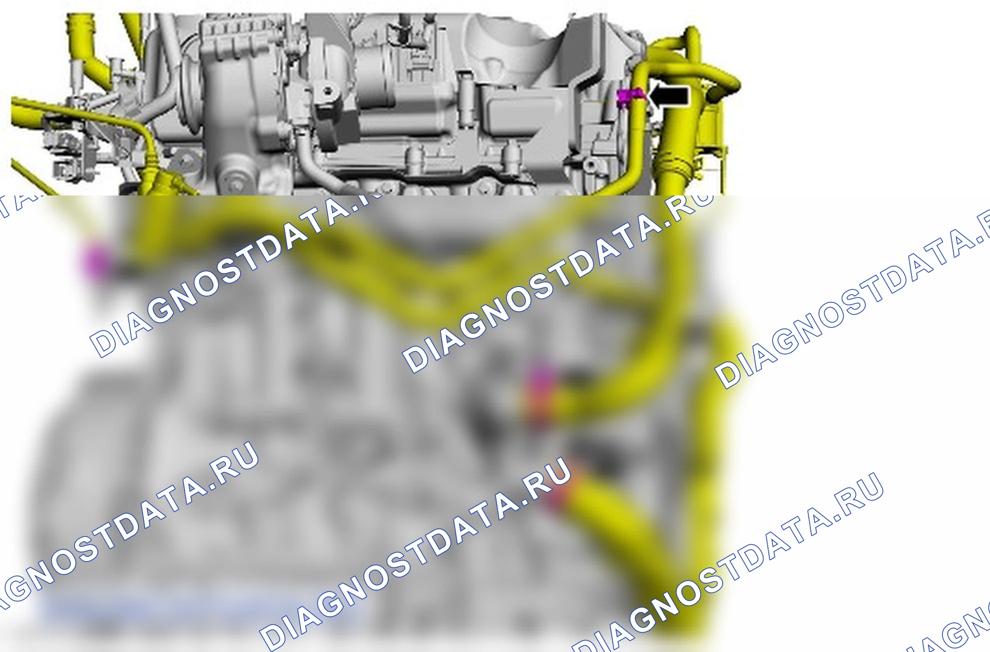 Как снять присоединяемые детали двигателя. Ford Transit Custom I