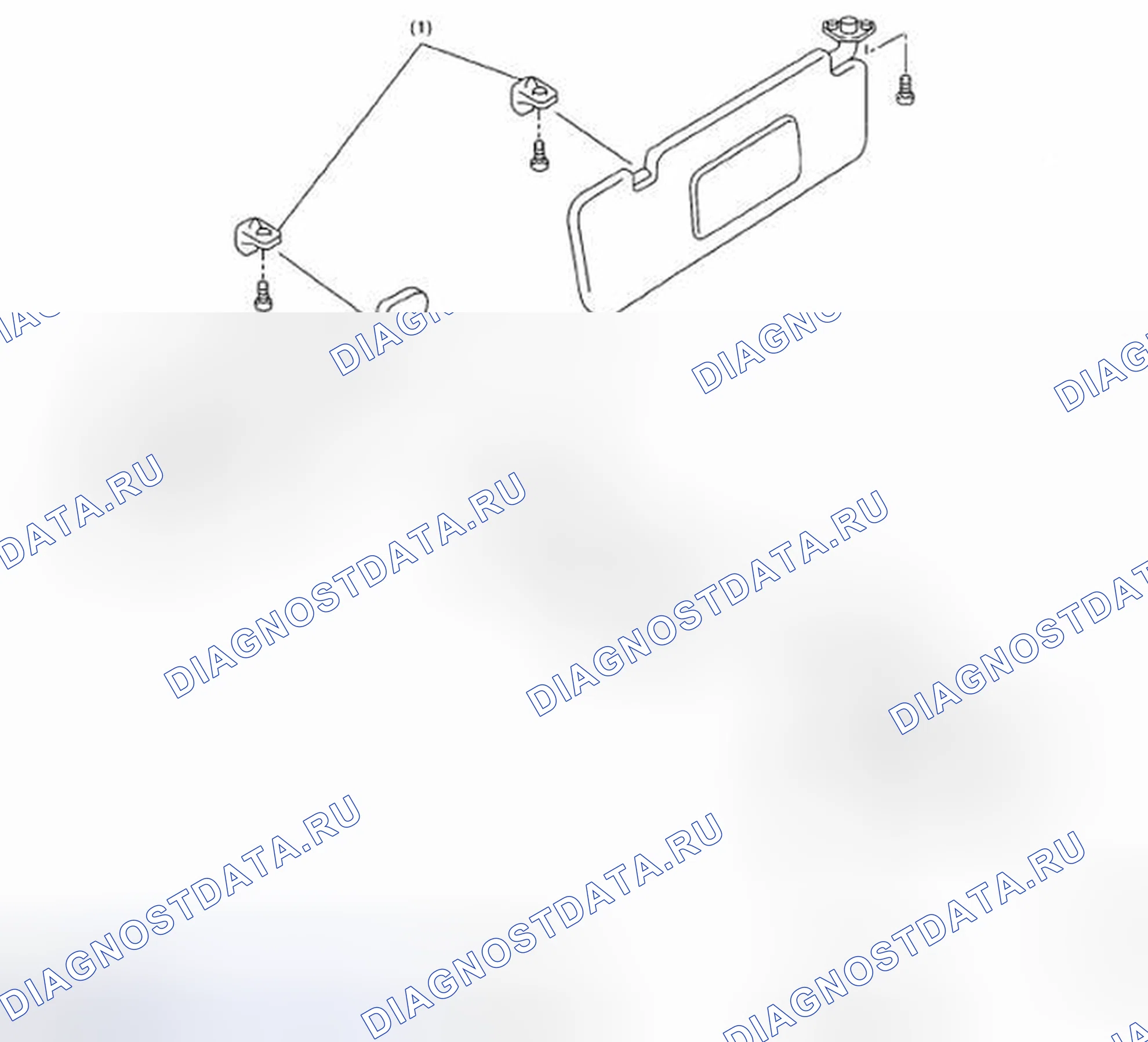 Рис. 38: Разнесенный вид внутренних аксессуаров. Subaru Impreza WRX STI GD рестайлинг 2