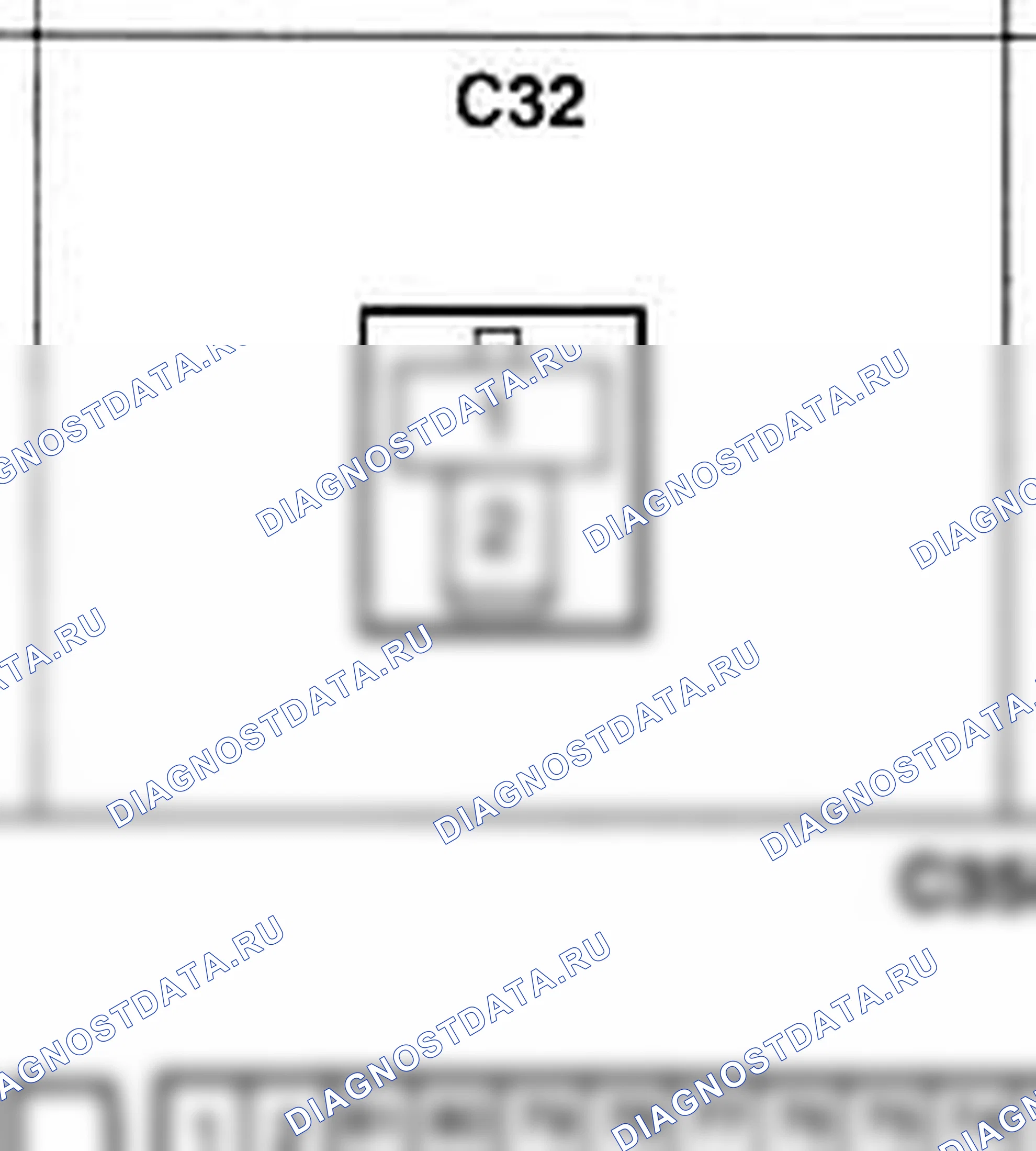 Распиновка разъёма C32 — жгута управления. Hyundai H-1 A1