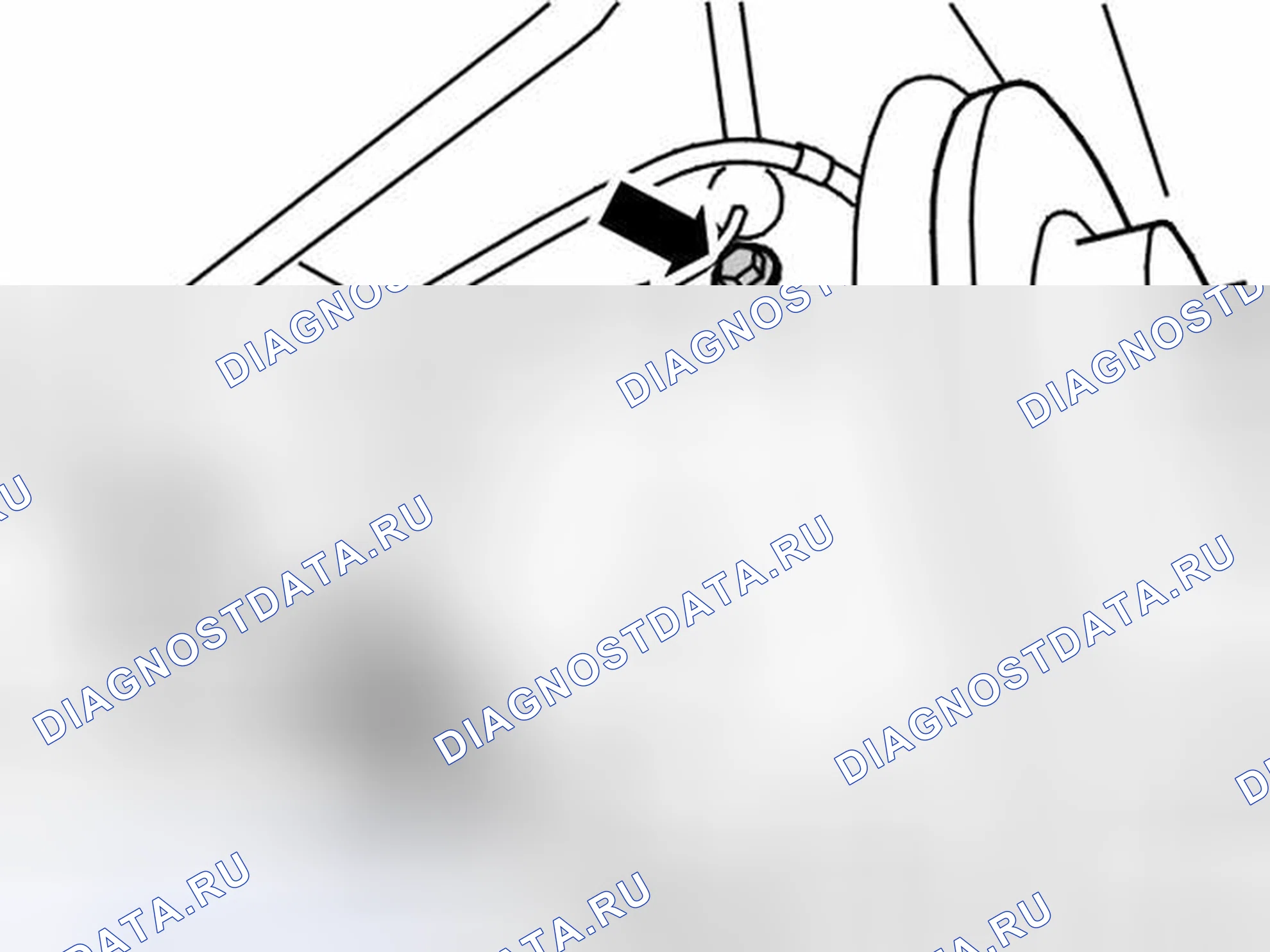 Рис. 6: СНЯТИЕ ВЕРХНЕГО РЫЧАГА УПРАВЛЕНИЯ И ТЯГИ. Volvo V50 I