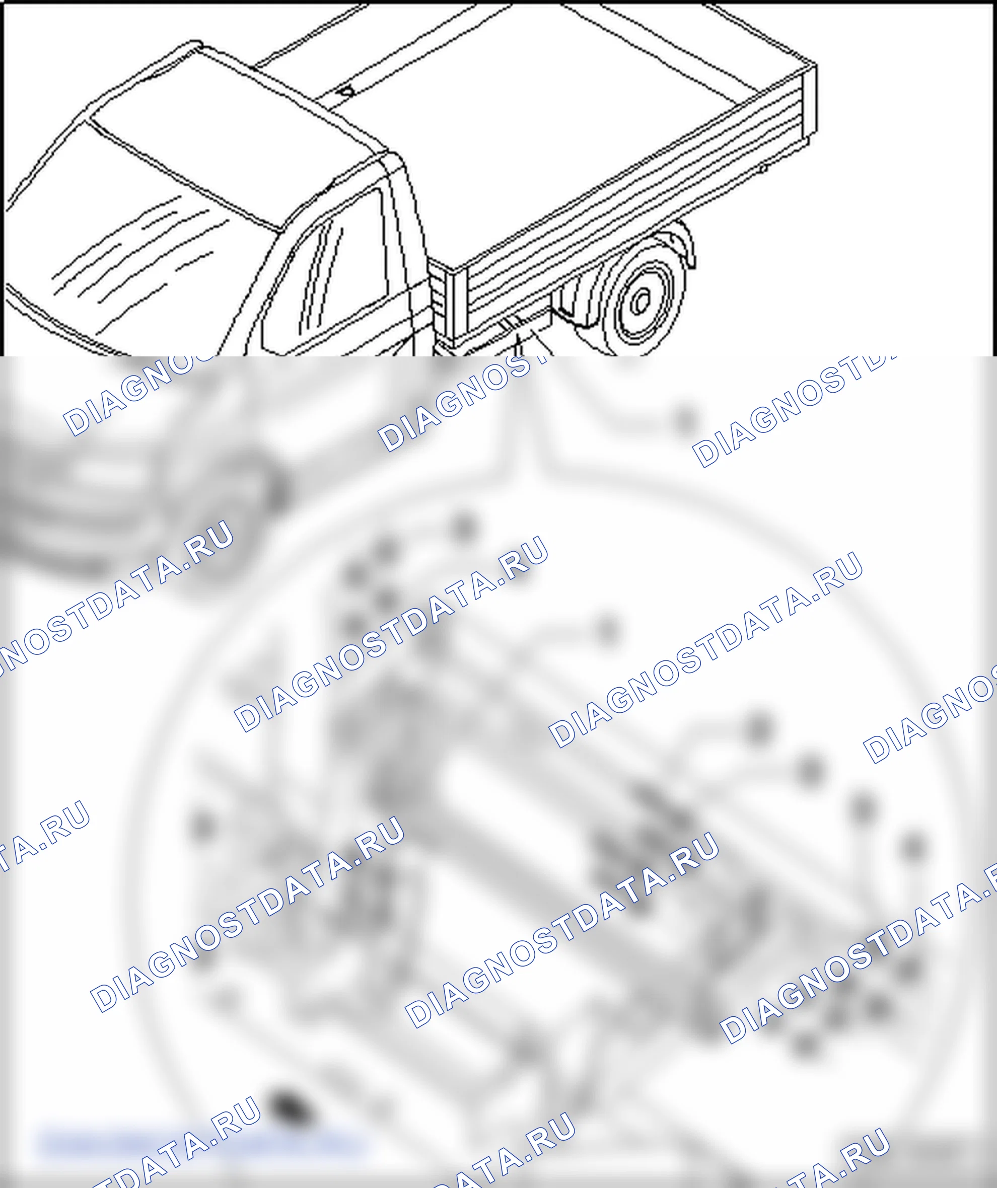 Бортовая грузовая платформа. Volkswagen Transporter T5