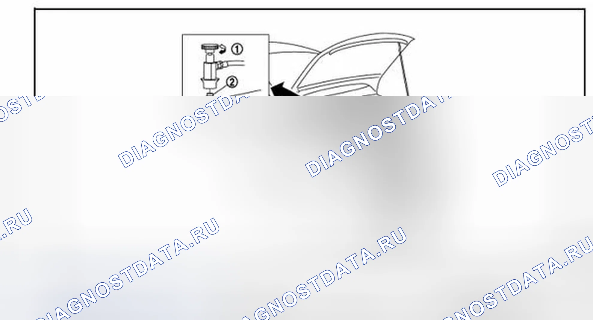 Рис. 67: Выпуск хладагента. Infiniti EX35 I