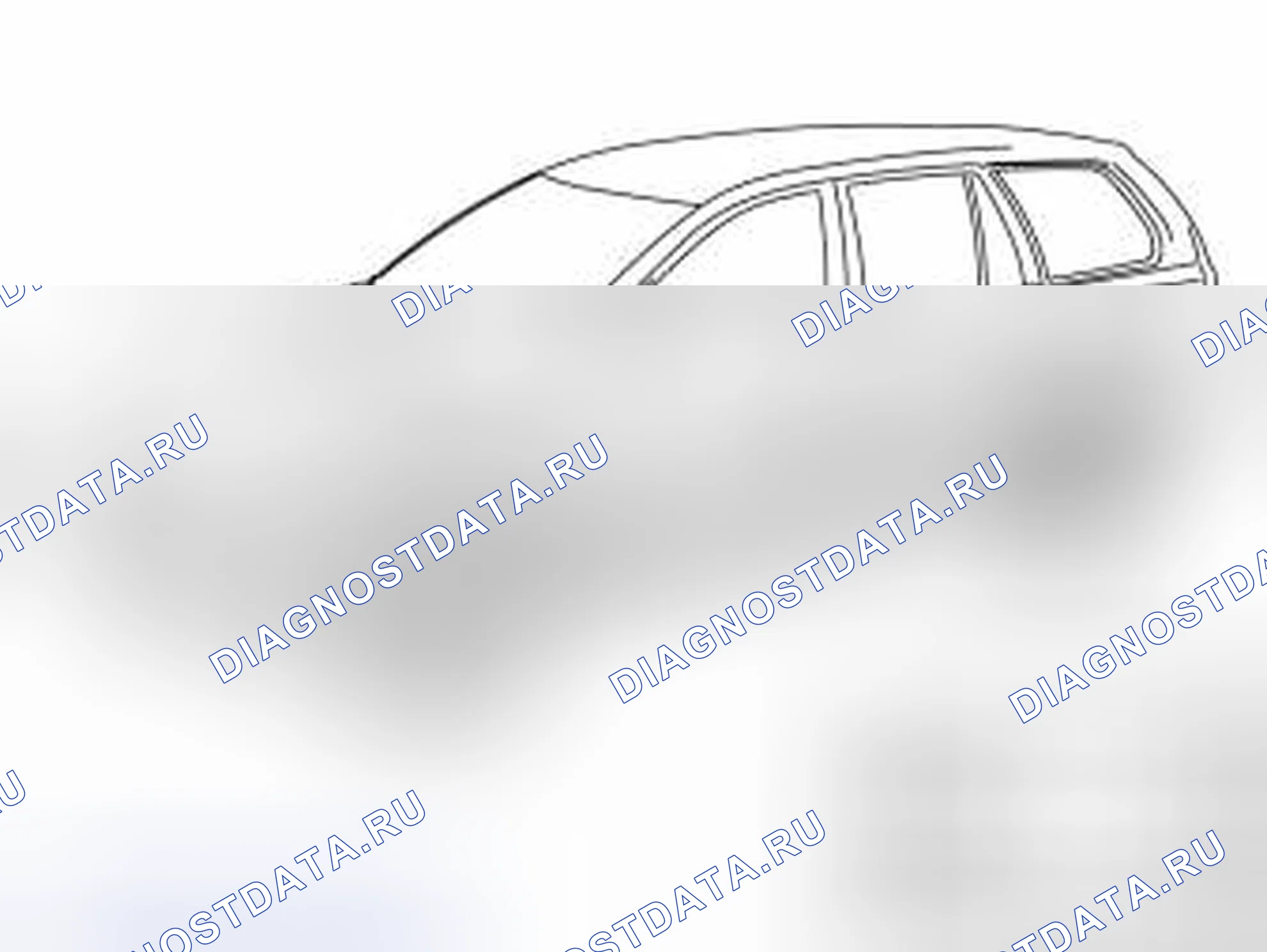 Рис. 247: МАРКИРОВКА ВНЕШНИХ КОНТУРОВ ПАНЕЛЕЙ. Volvo XC90 I