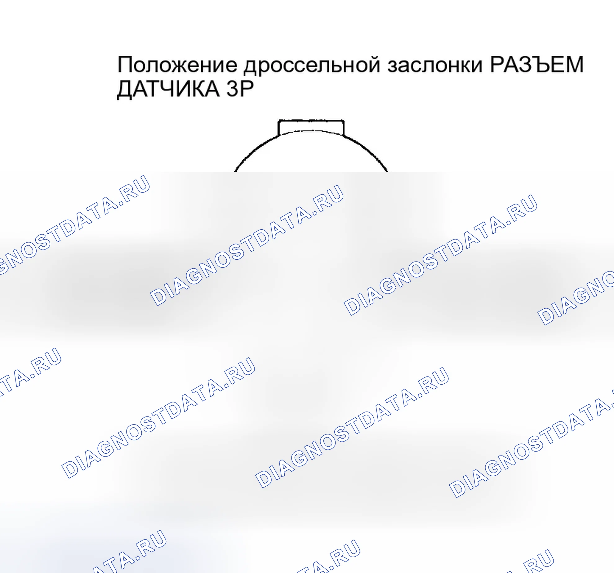 Рис. 188: расшифровка кода ошибки P0123 - ' 01 Модель: Высокое напряжение цепи датчика Tp. Honda Odyssey II