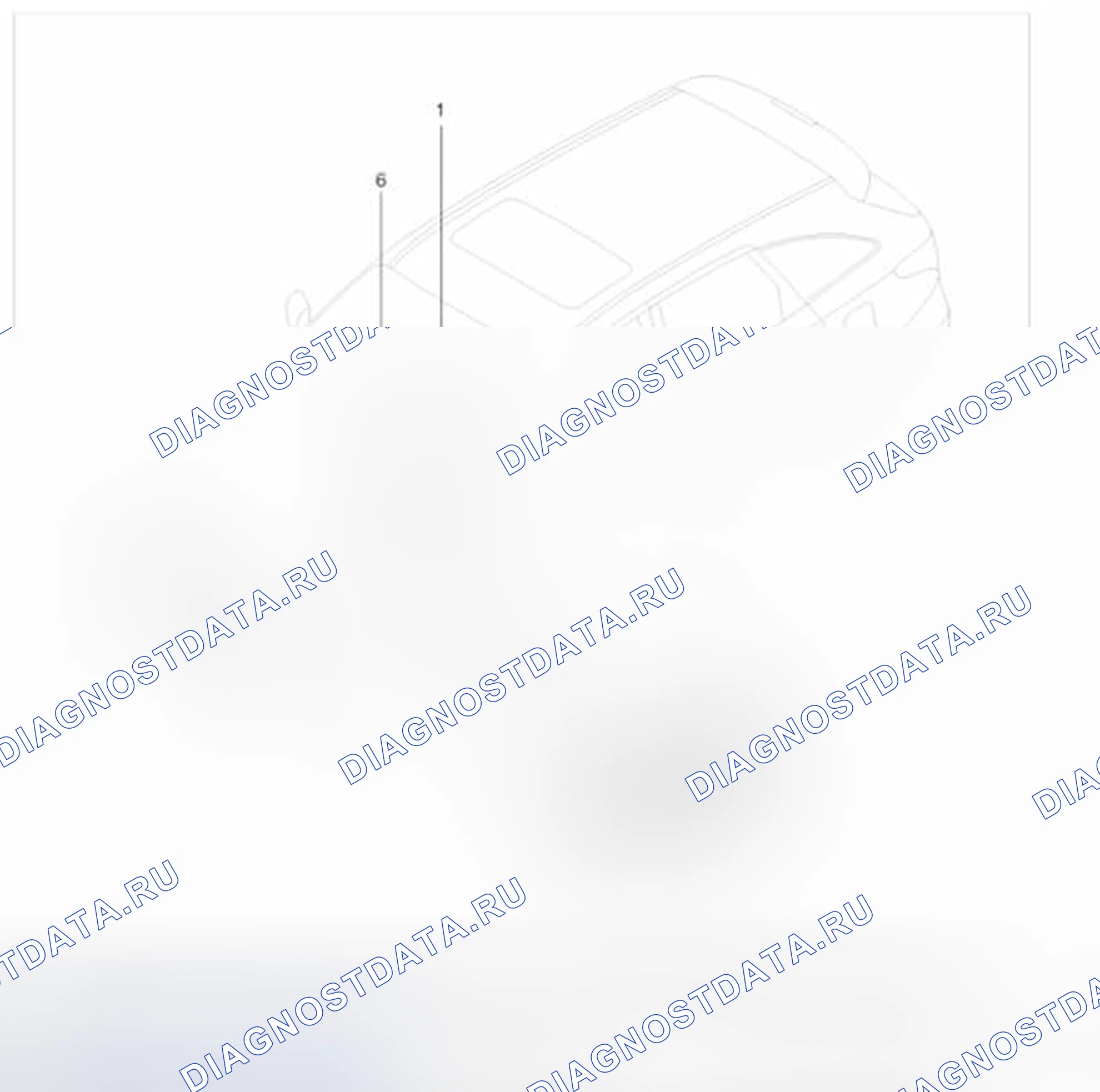 Рис. 1: Расположение компонентов. Hyundai Veracruz I