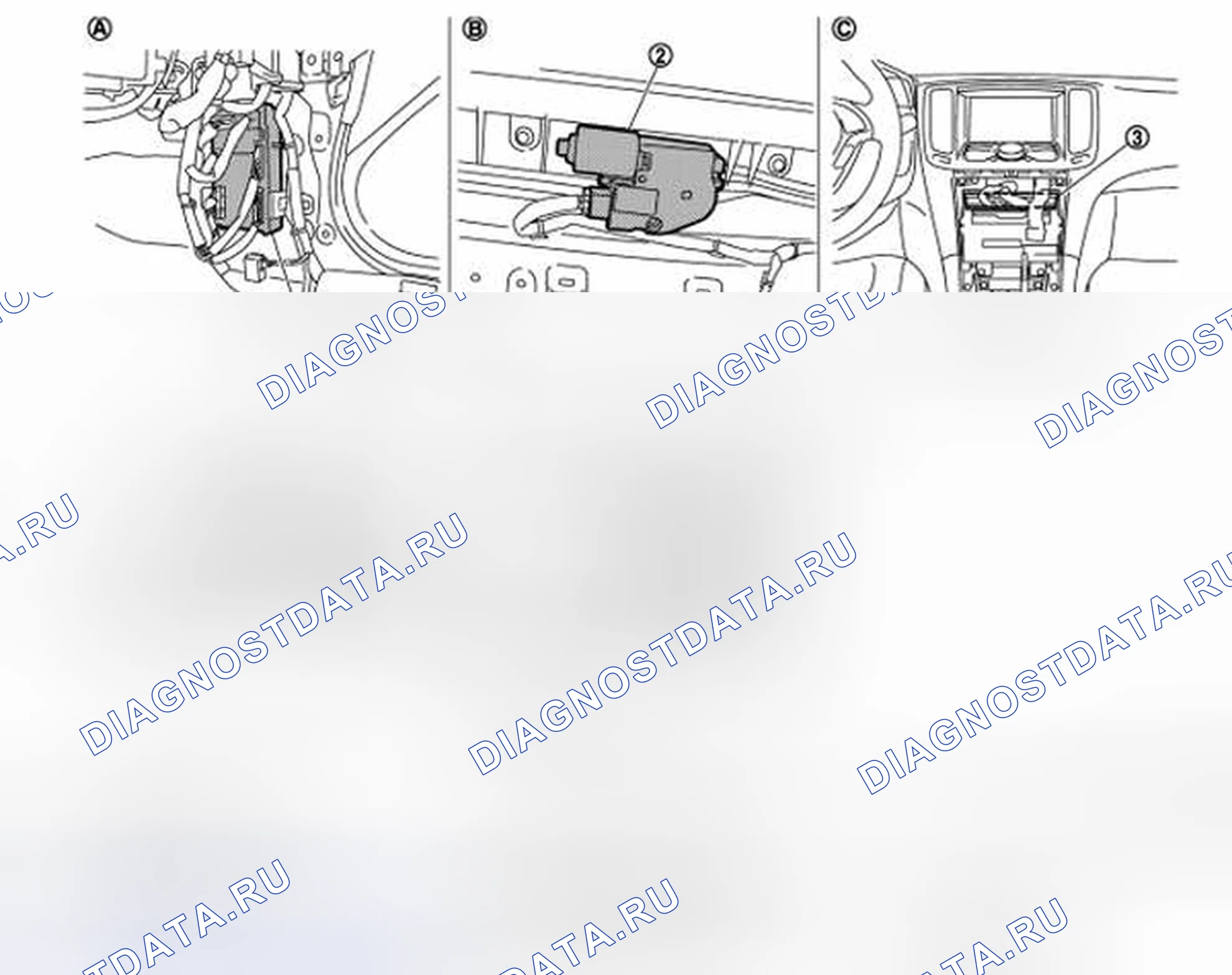 Рис. 9: Расположение компонентов. Infiniti G35 IV