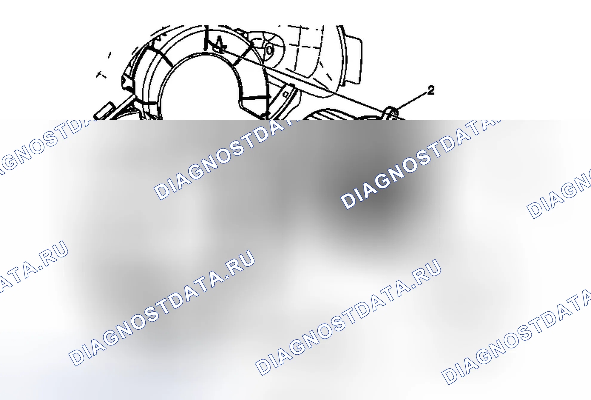 Рис. 40: Замена электродвигателя вспомогательного вентилятора. Chevrolet Traverse I