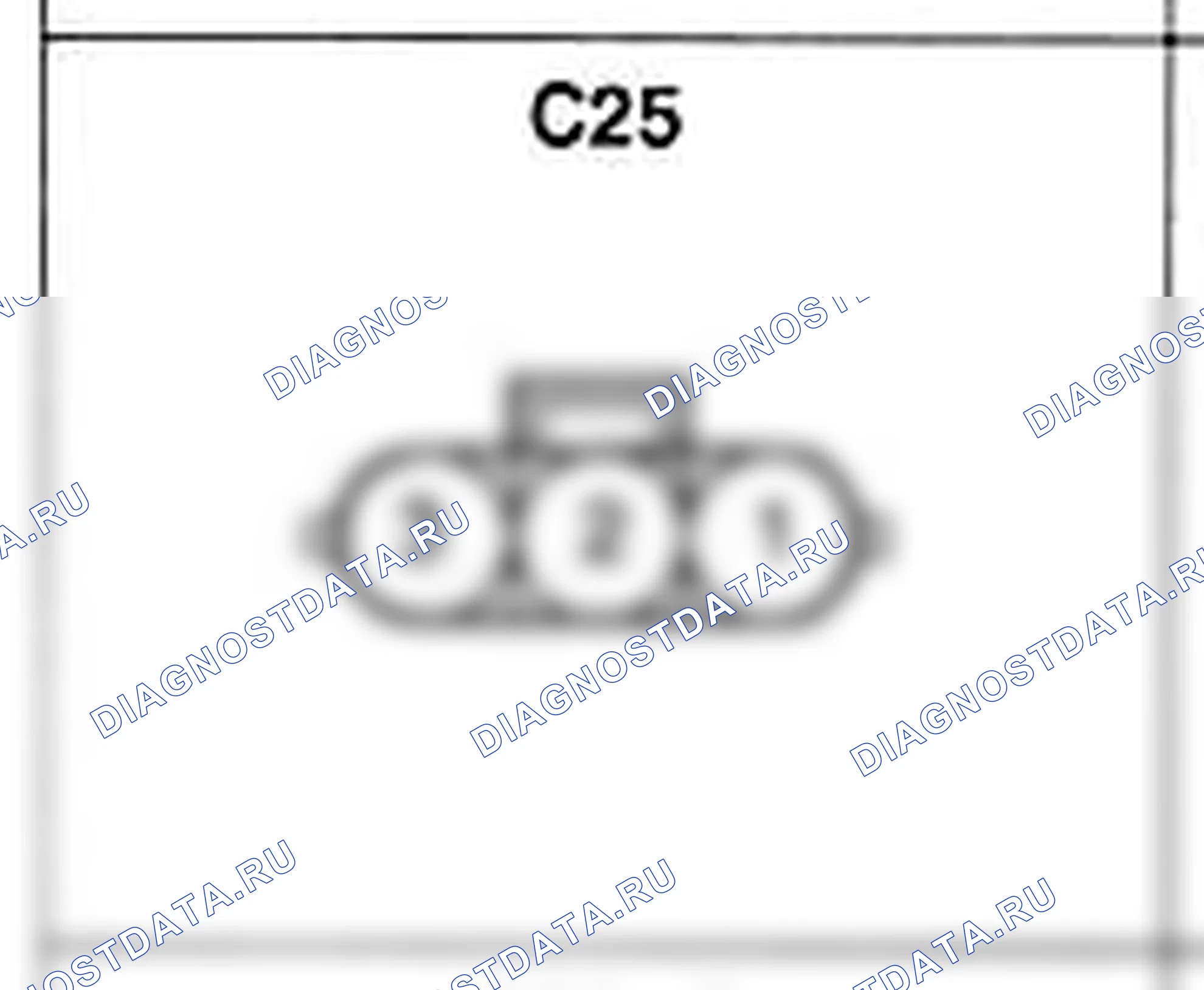 Распиновка разъёма C25 — жгута управления. Hyundai H-1 A1