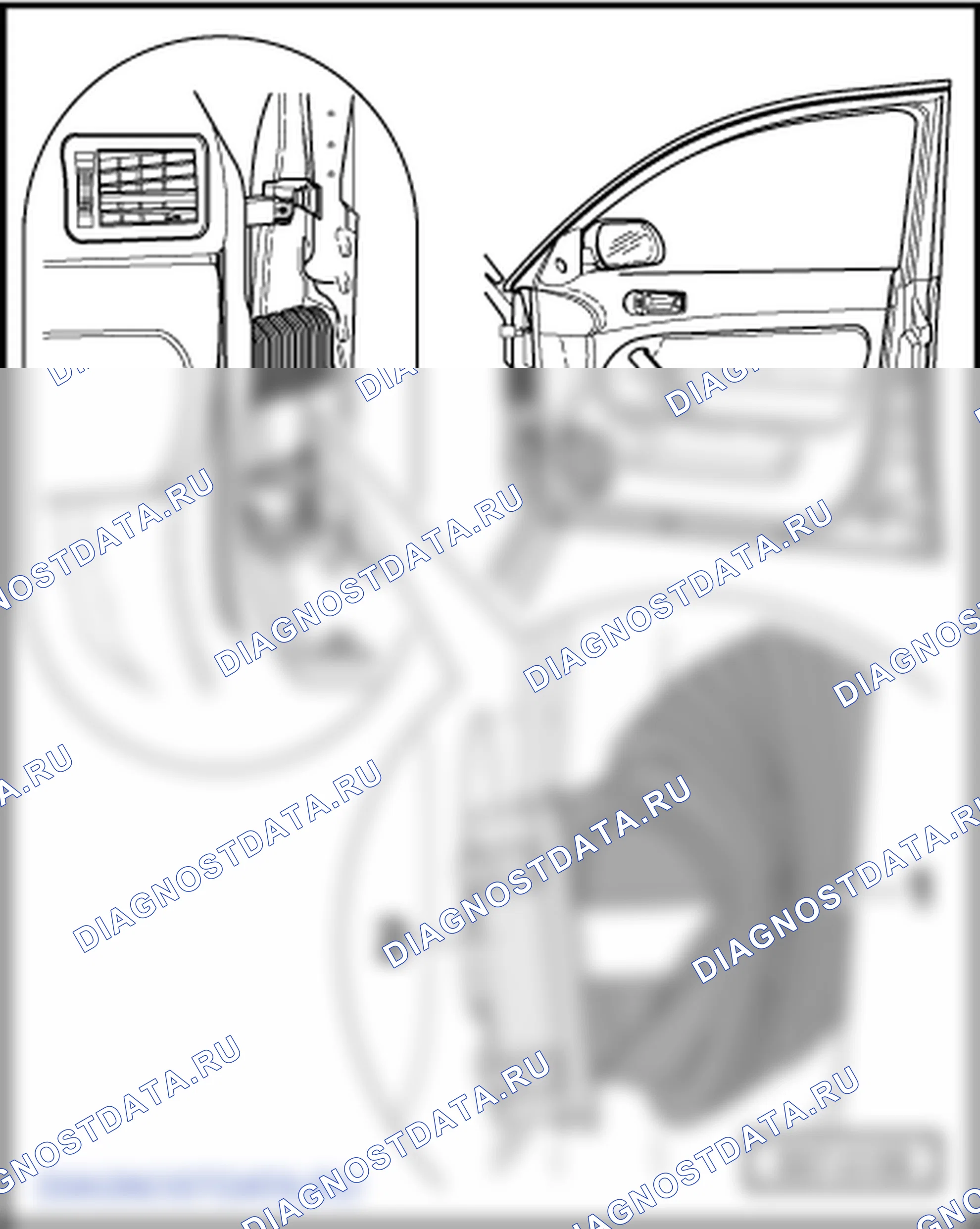 Передняя дверь. Skoda Superb I