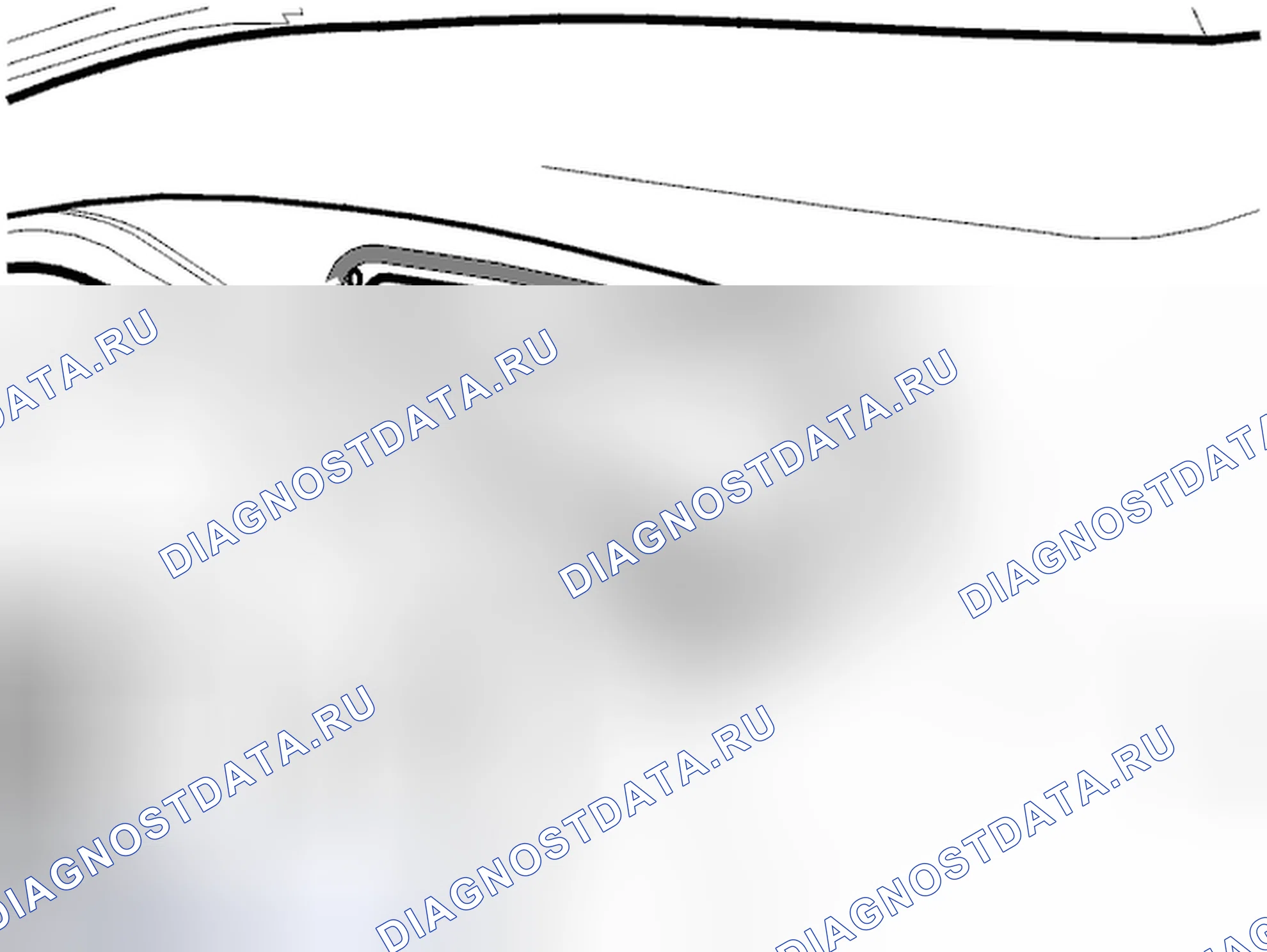 Рис. 432: Установка заднего бокового окна. Volvo V70 II